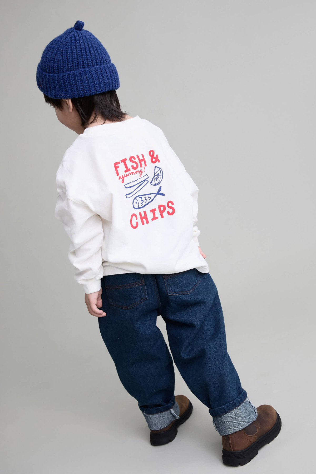 Longsleeve "Fish & Chips" für Kids | verschiedene Farben