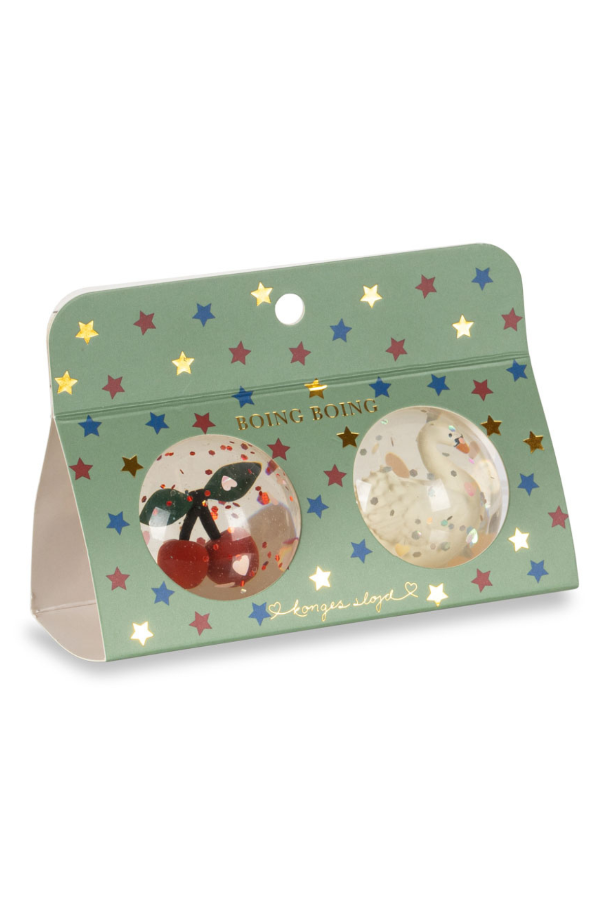 2er-Set Glitzerflummi | CHERRY/SWAN