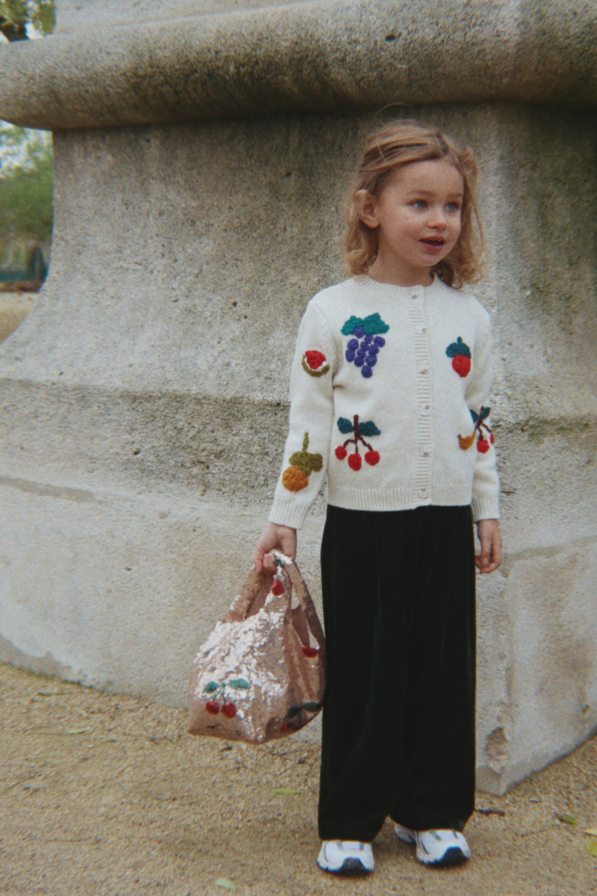 Strick Cardigan "Fruity" aus Wolle-Mix | Summer Sand