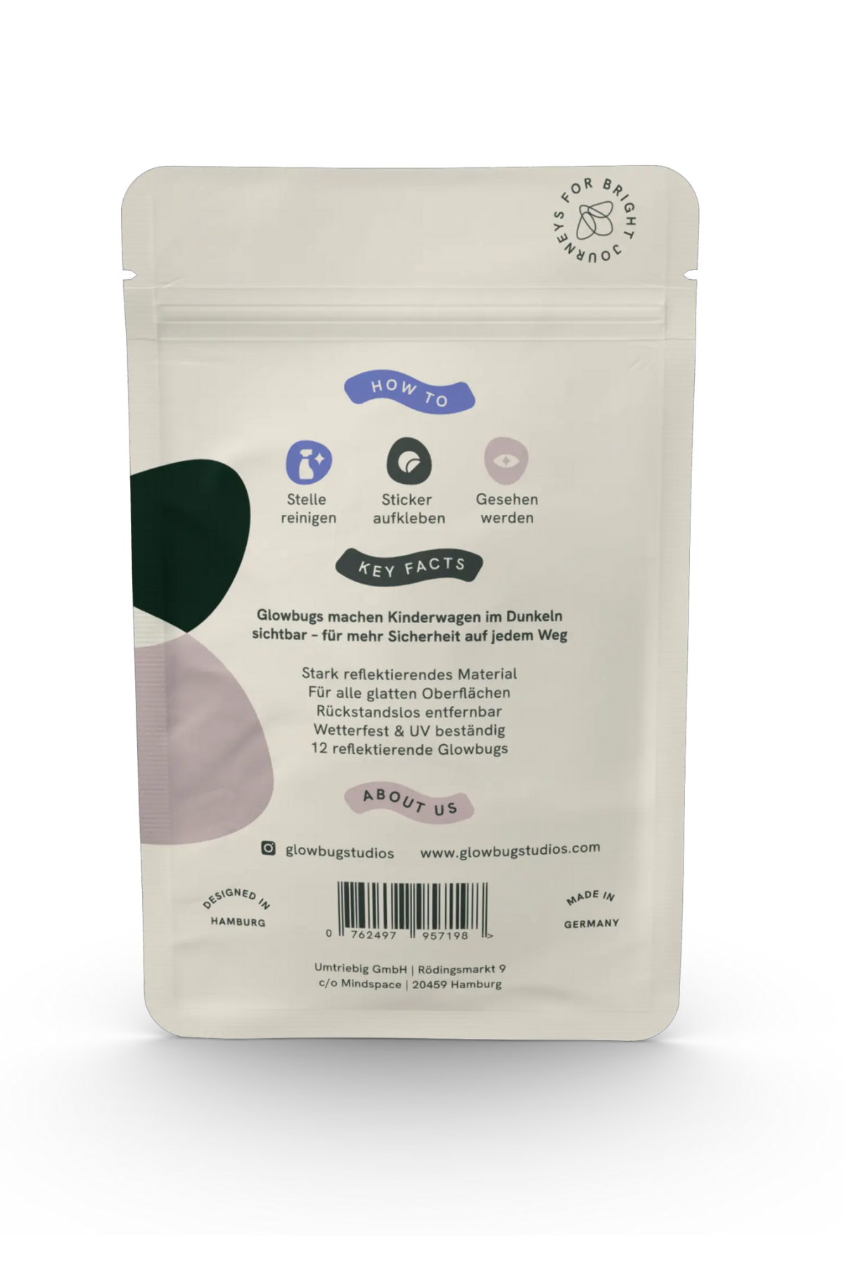 Reflektierende Sticker für den Kinderwagen