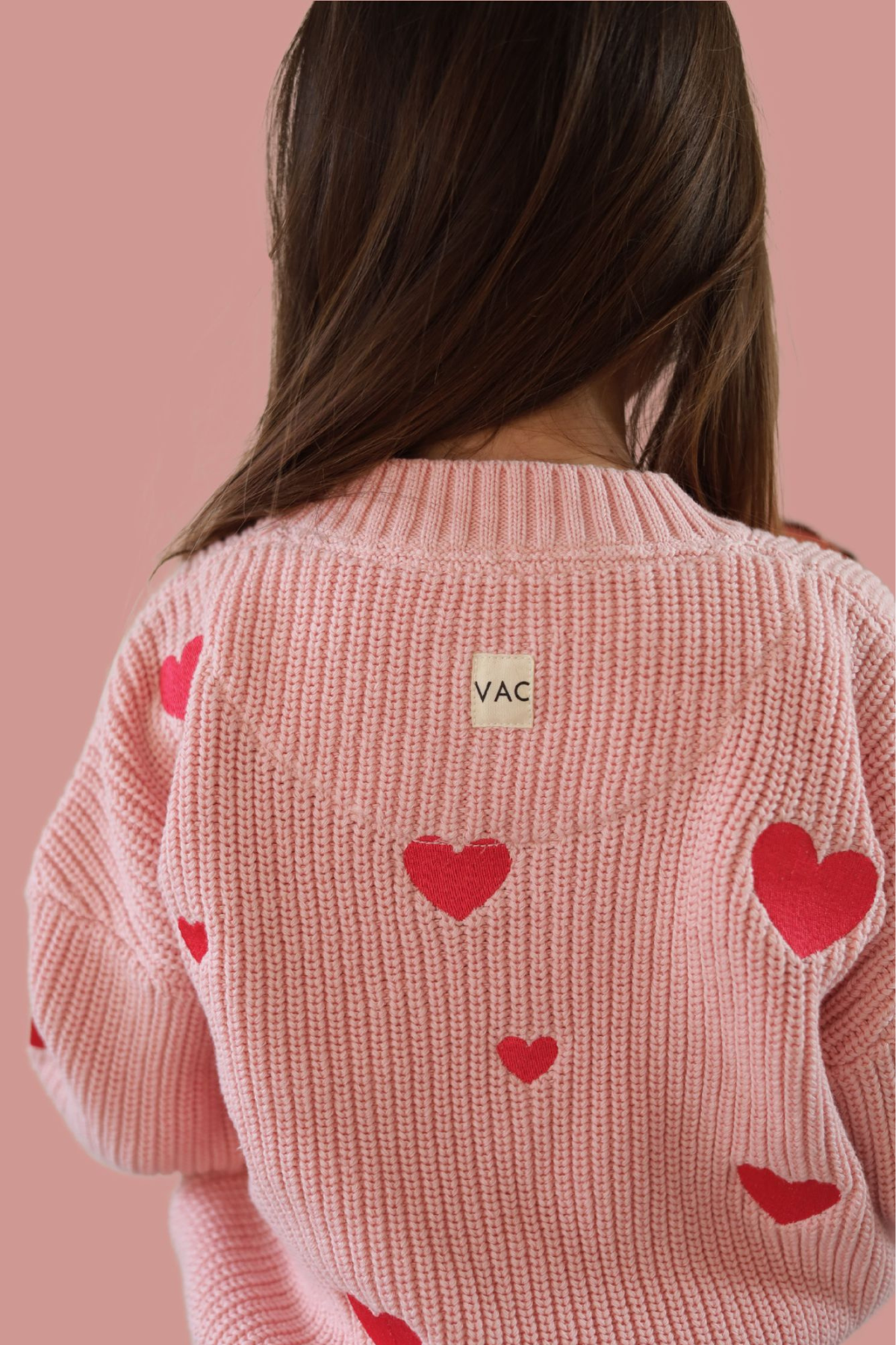 Strickpullover "Belle" mit Herzen | Poppy Rose