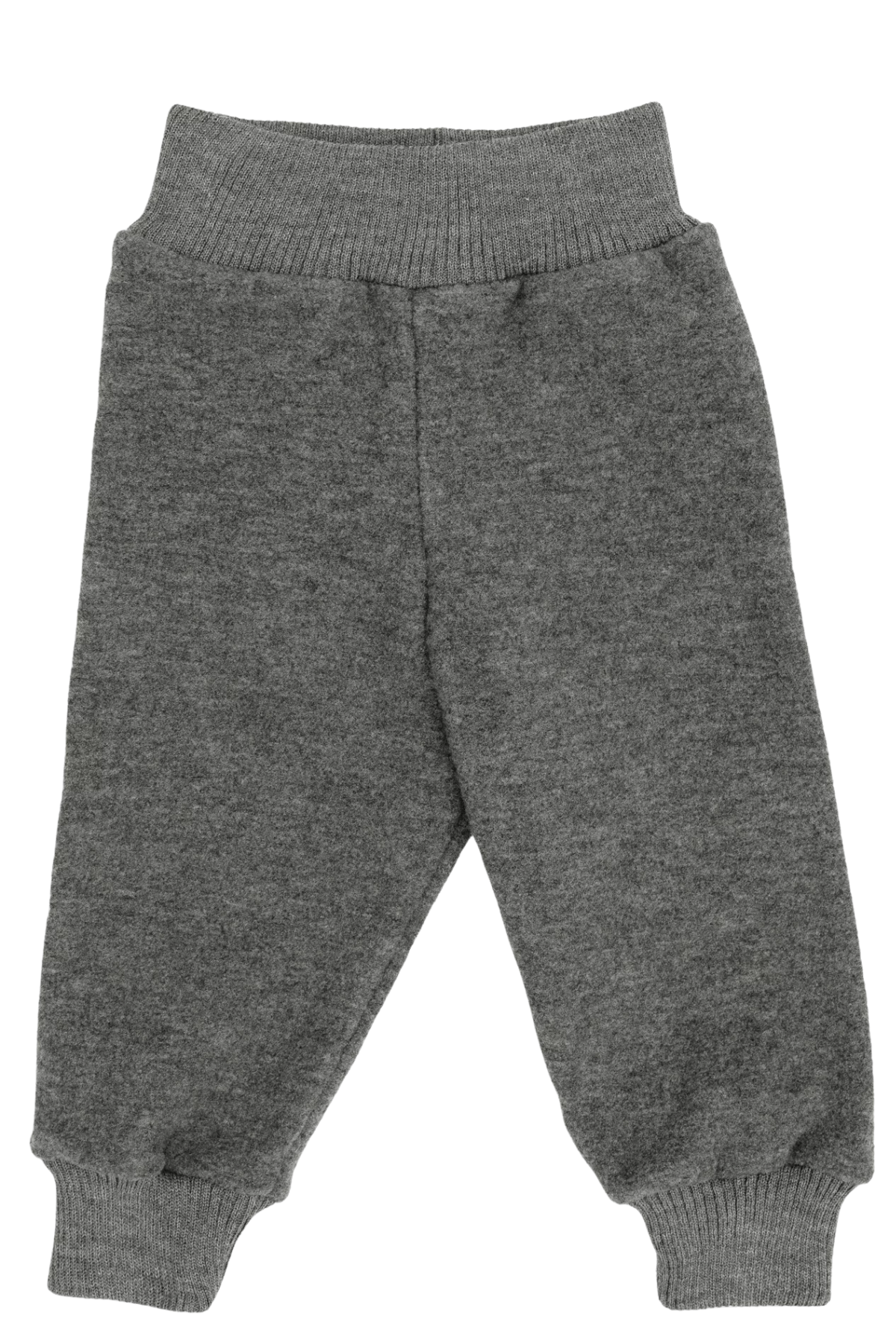 Outdoorhose aus Wollwalk| Lavagrau Melange