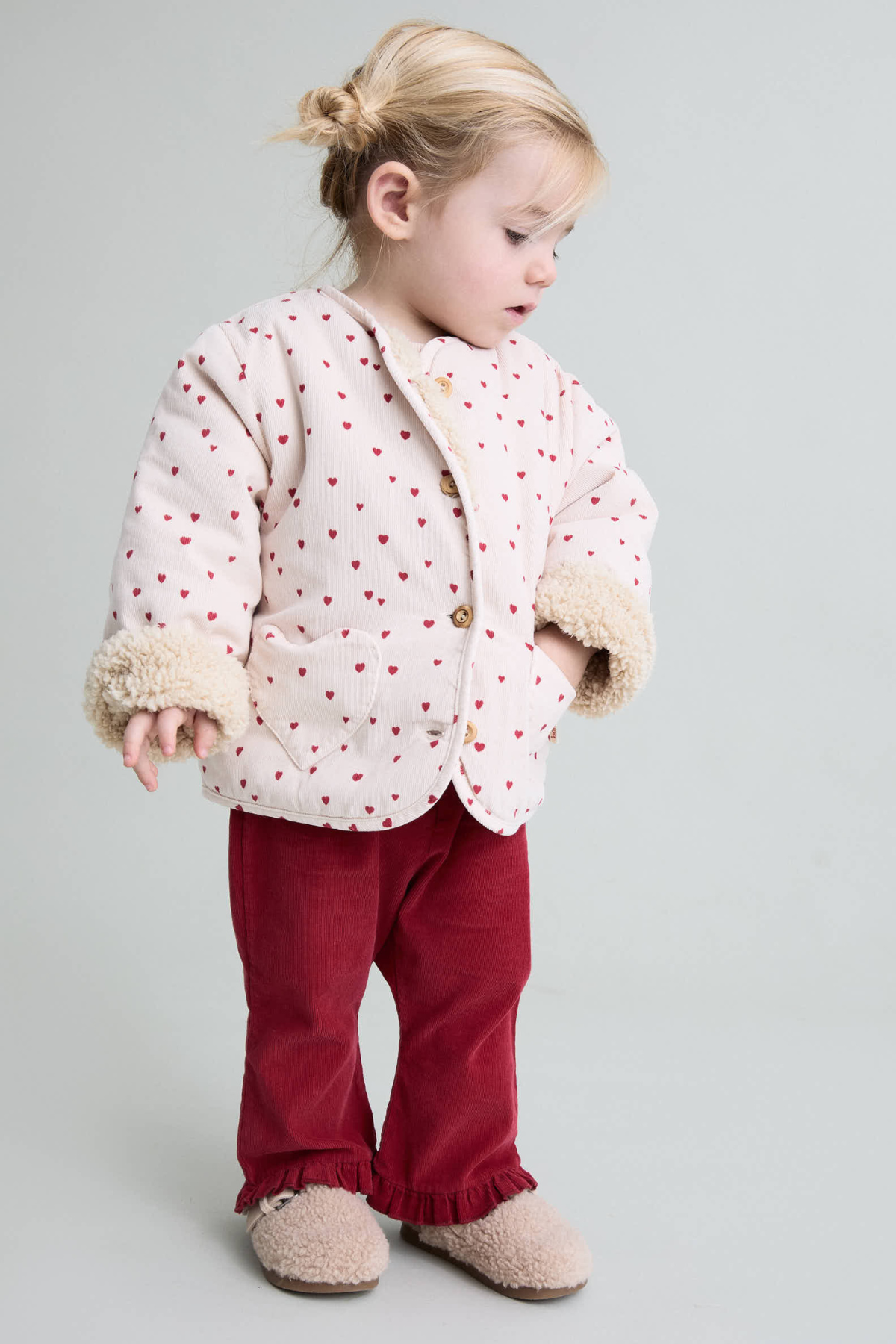 Hose aus Velours für Babys | CHERRY