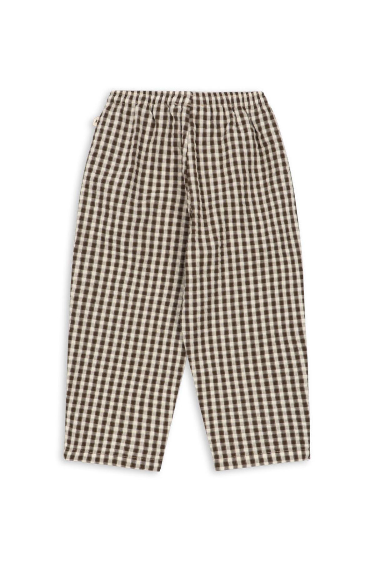 Seersucker Hose "Kim" aus 100% Bio-Baumwolle | Choco Check