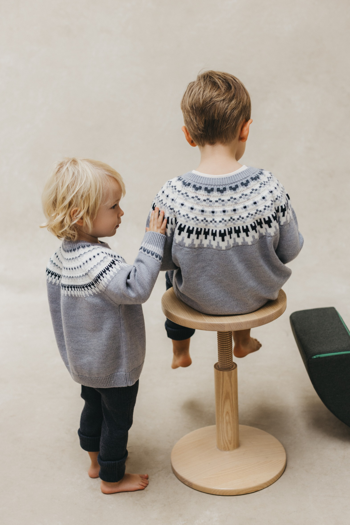 Strickpullover "Noel" | Grau Melange Combo