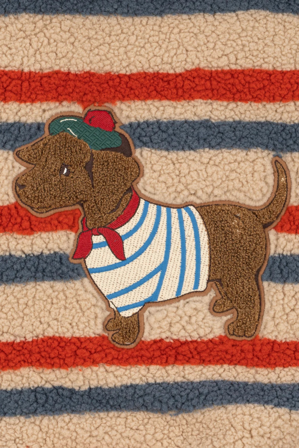 Teddyjacke "Jody" mit Stickerei | Tangerine Stripe