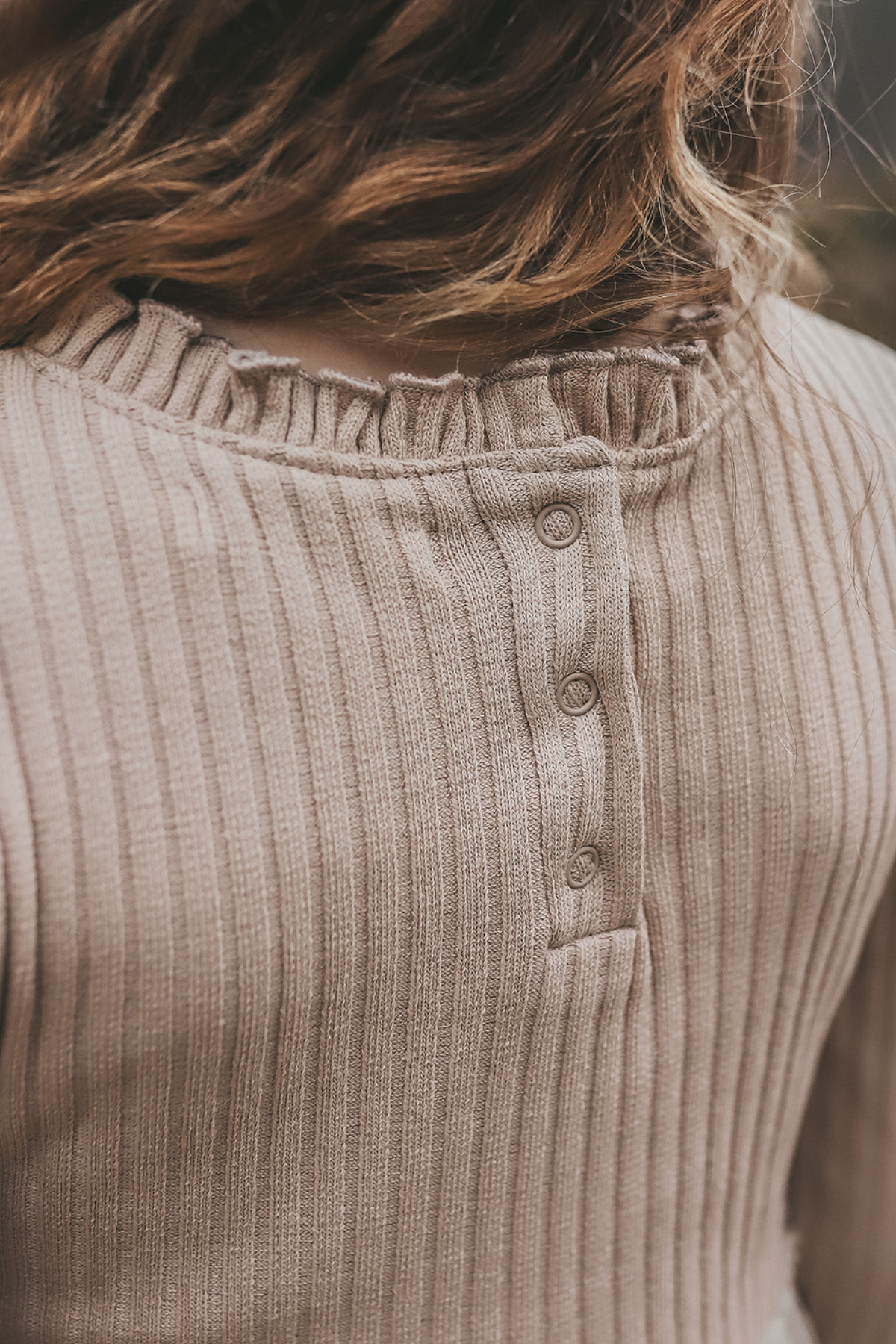 Rib Knit Kleid | Oyster Gray