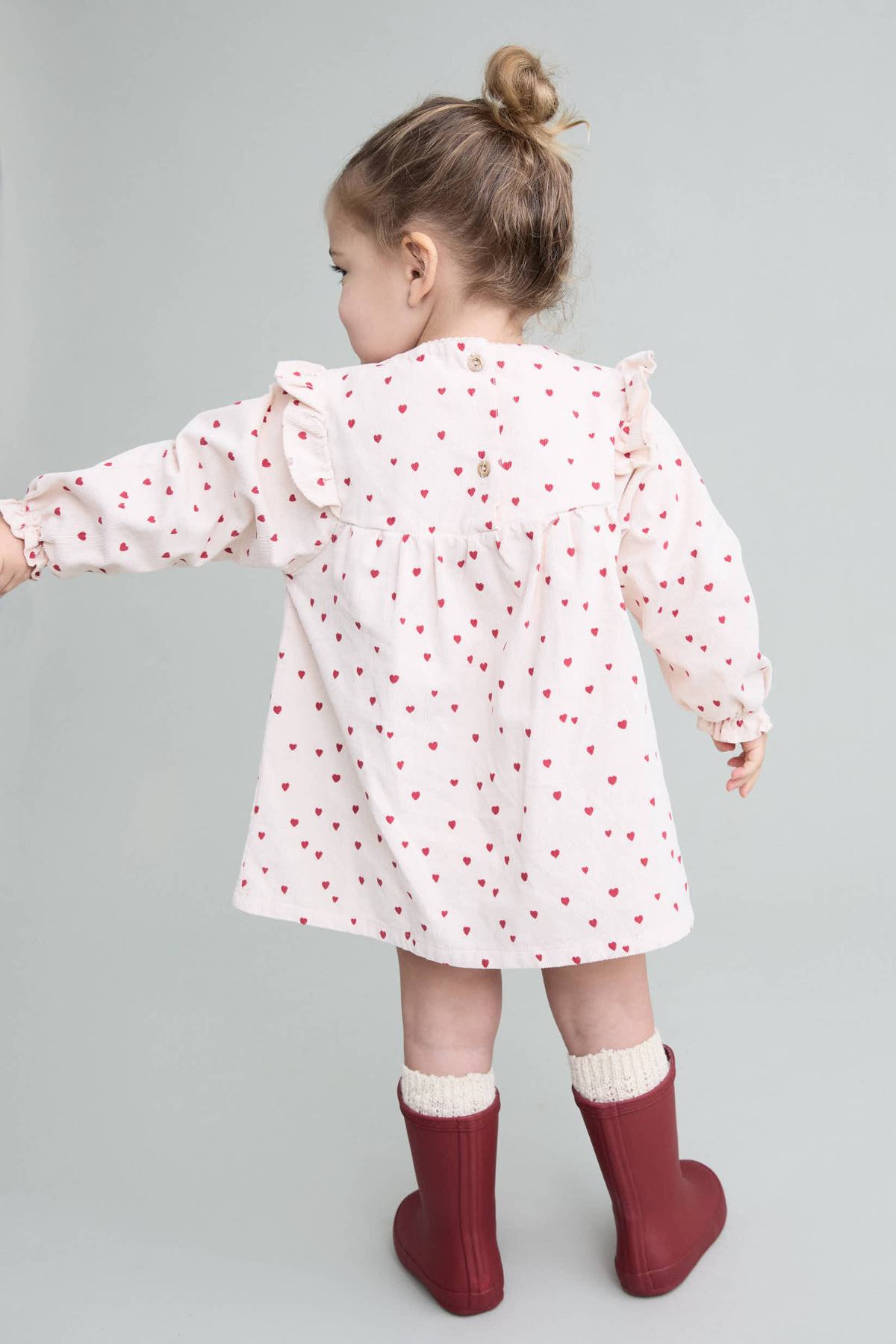 Kleid "Mini Cuore" für Toddler | CREAM PINK
