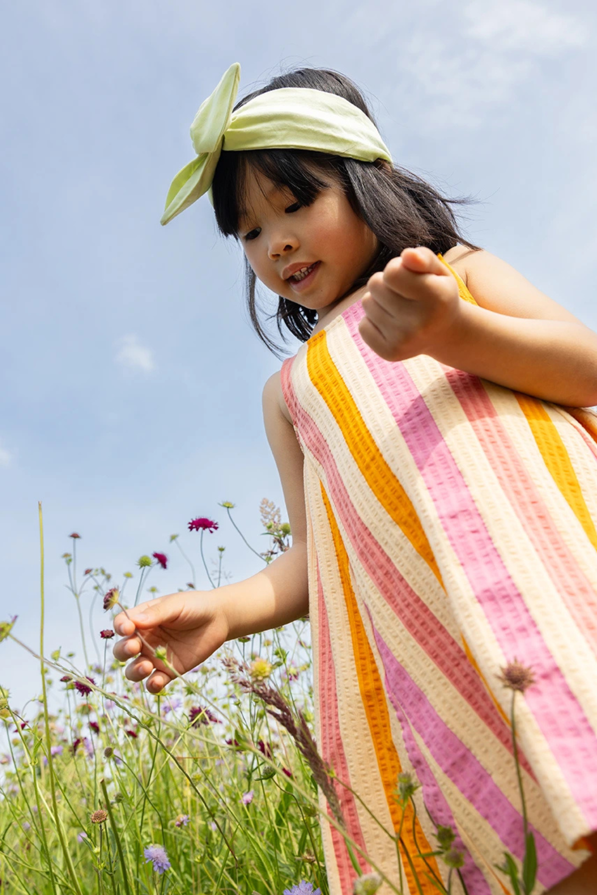 Gestreiftes Kleid | Nectarine