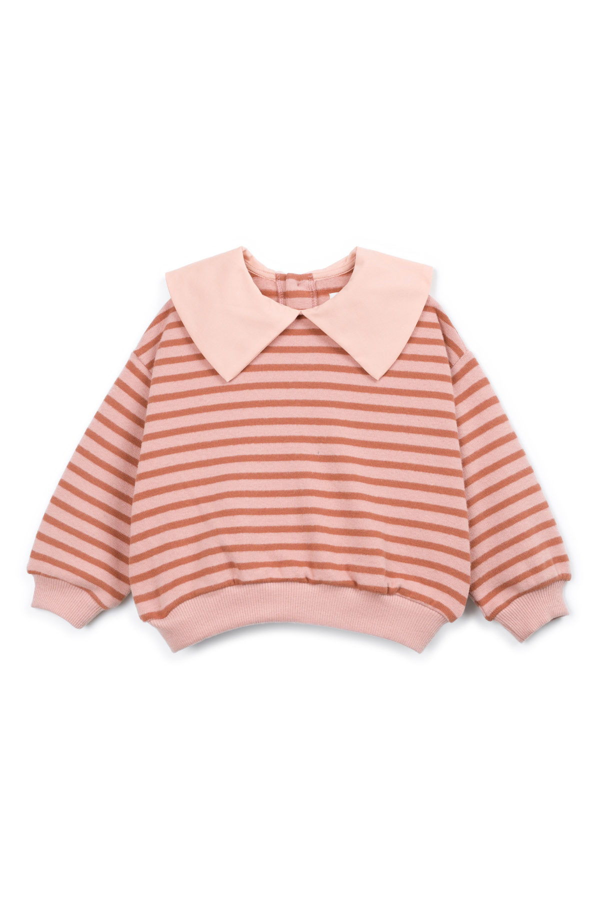 Gestreifter Sweater mit Peter-Pan-Kragen | TAPESTRY