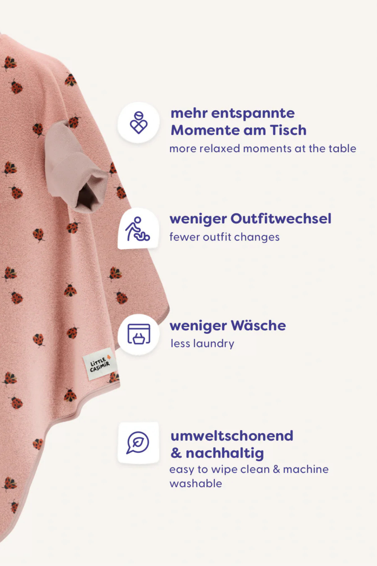 Lätzchen "Boo" Wasserfest | Love Bugs