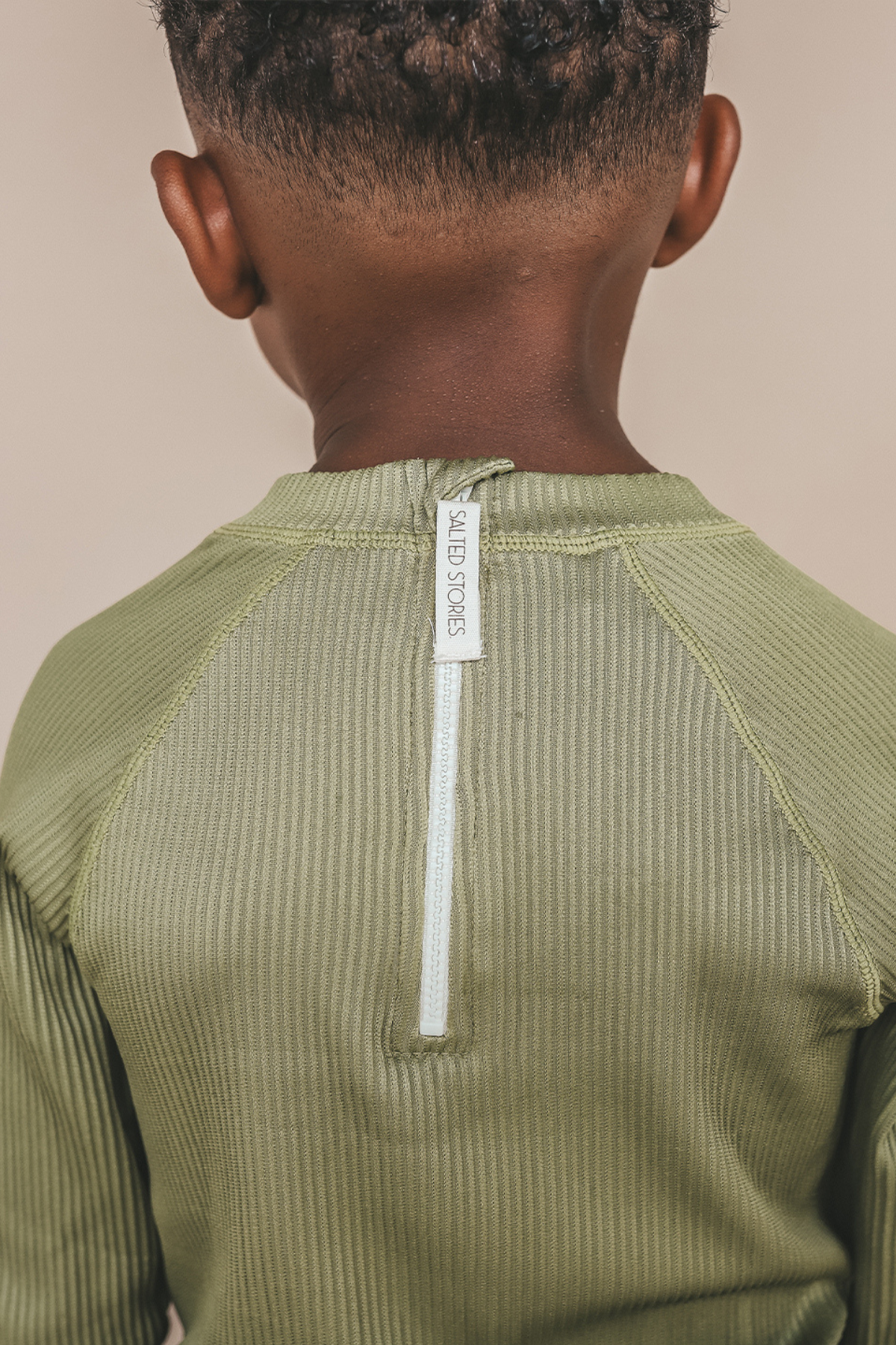 Langarm-Schwimmshirt "Solid Rib"  UPF 50+ | Iguana