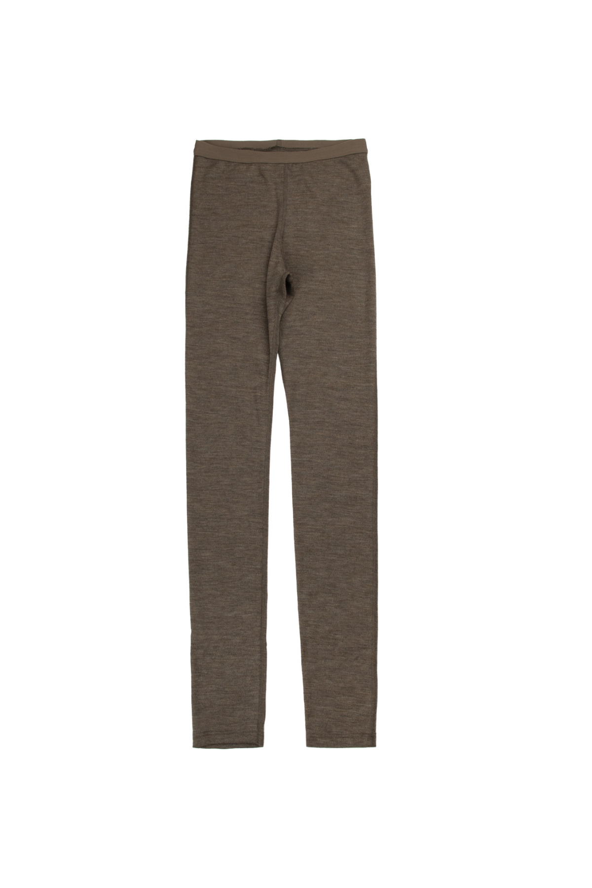 Damen Leggings aus Merinowolle | Dunkelbraun