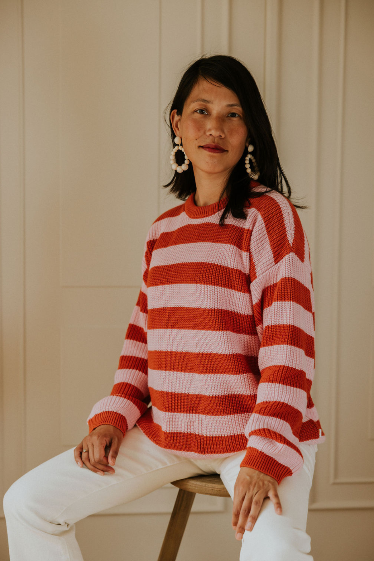 Damen: Stripes Knitted Sweater | Lemonade