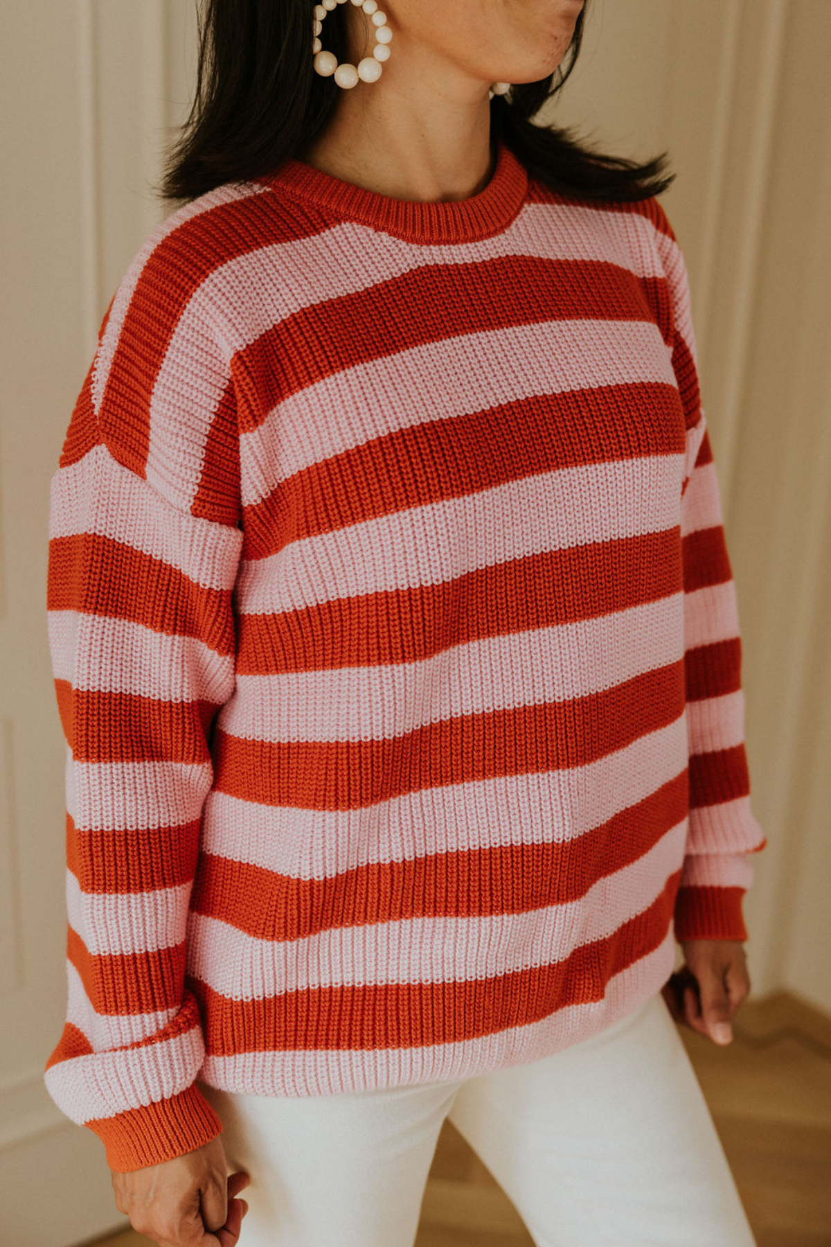 Damen: Stripes Knitted Sweater | Lemonade