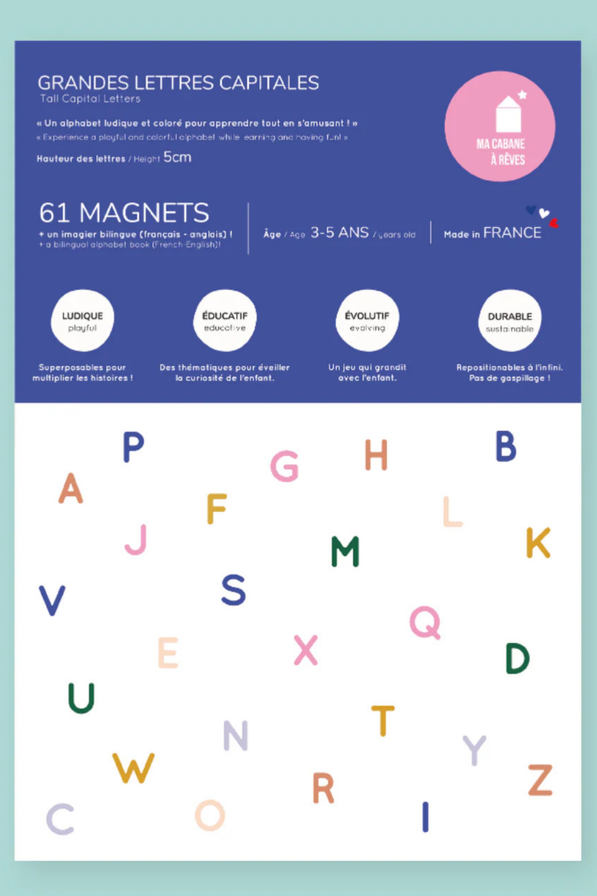 Magnete - Alphabet 61 Großbuchstaben