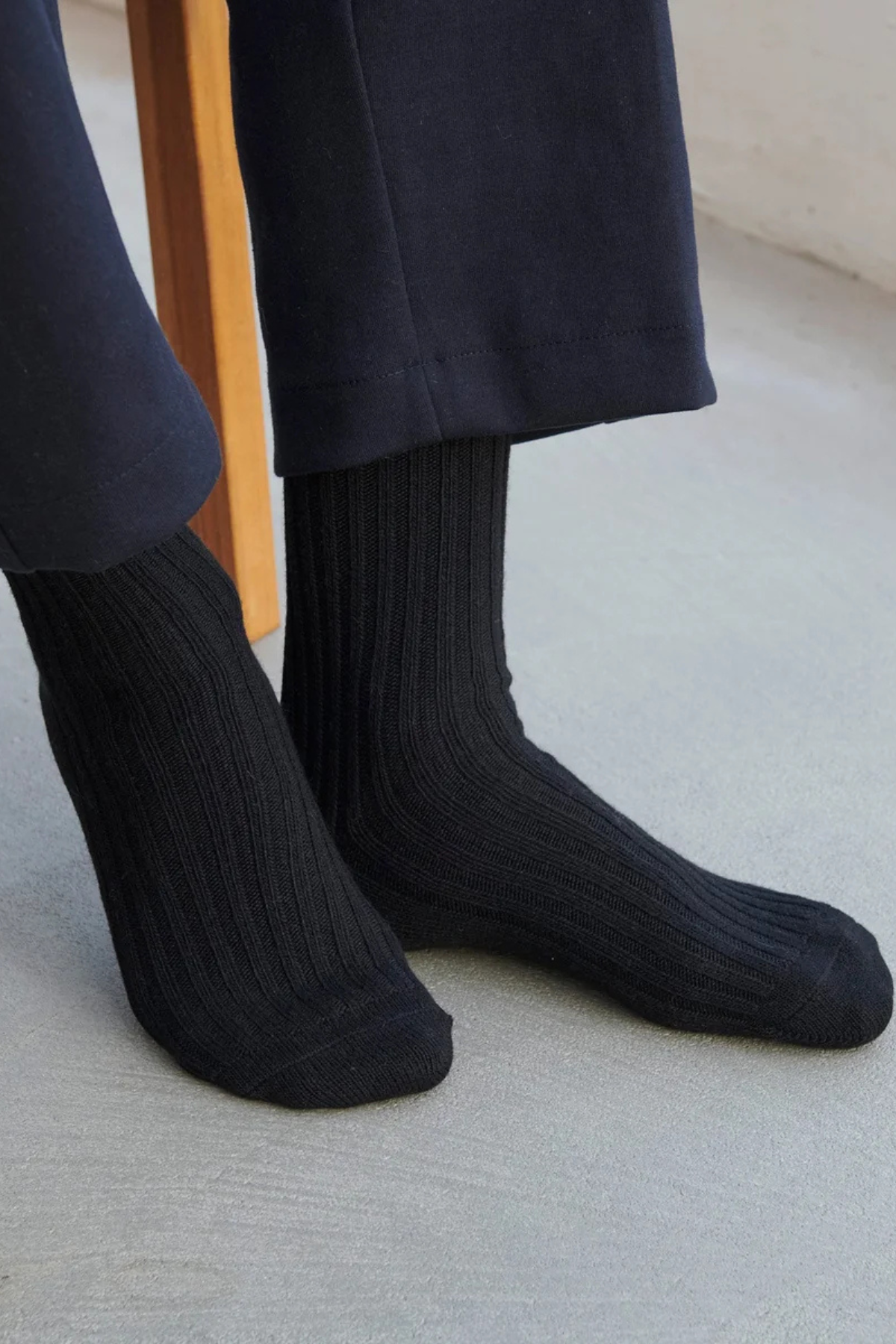 Socken aus Wolle-Mix "Baldur" für Erwachsene | Black