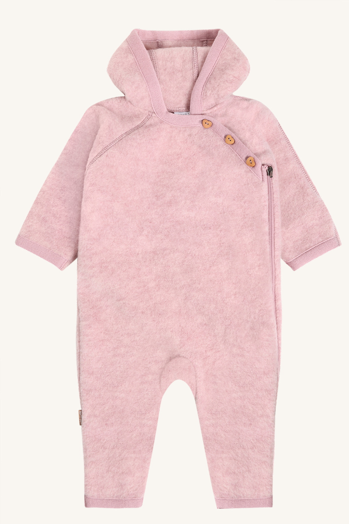 Wollfleece-Kapuzenoverall "Mevi" aus 100% Merinowolle | verschiedene Farben