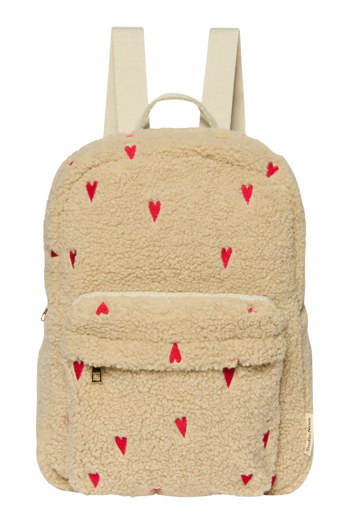 Kinderrucksack | Midi Ecru Teddy Hearts