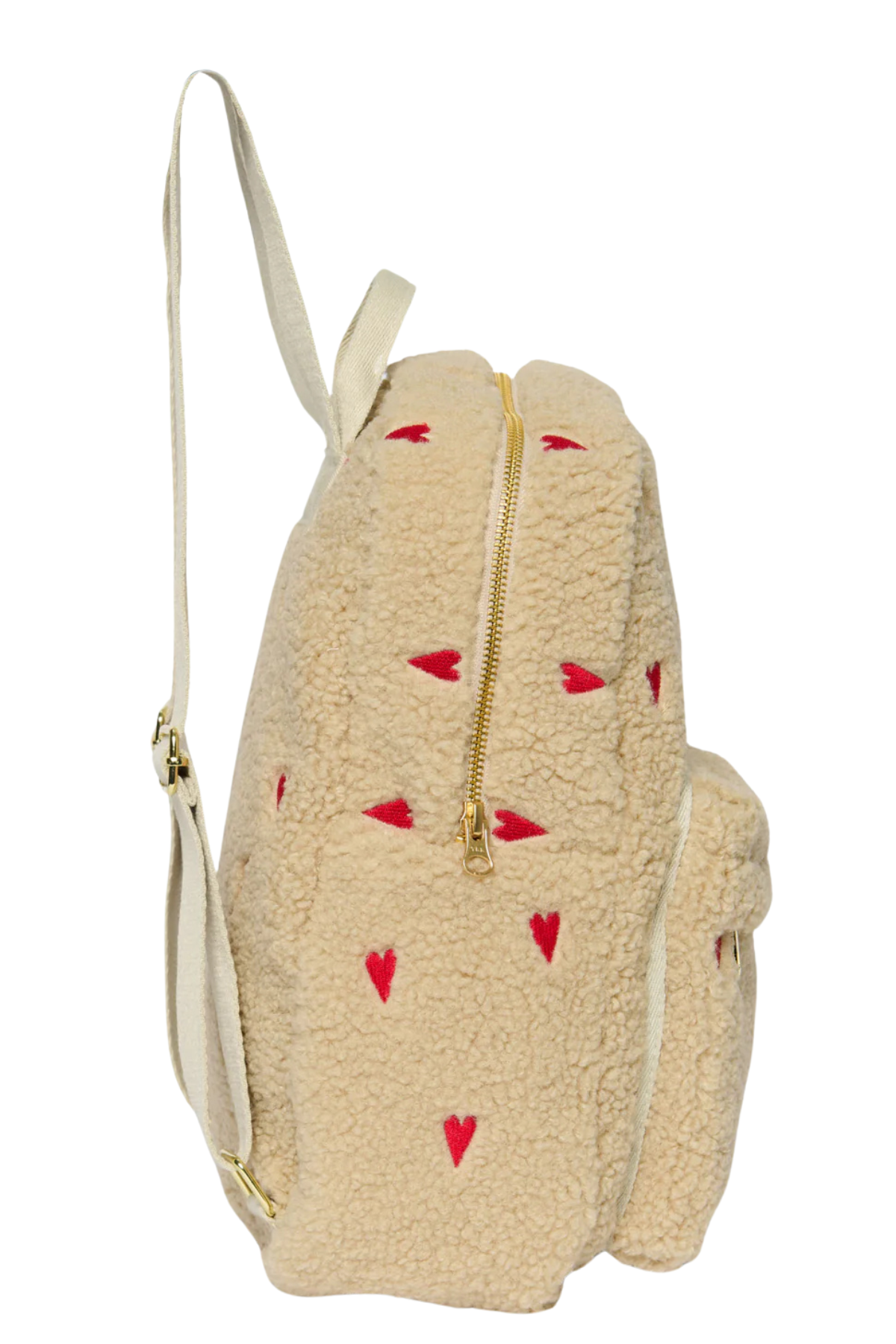 Kinderrucksack | Midi Ecru Teddy Hearts