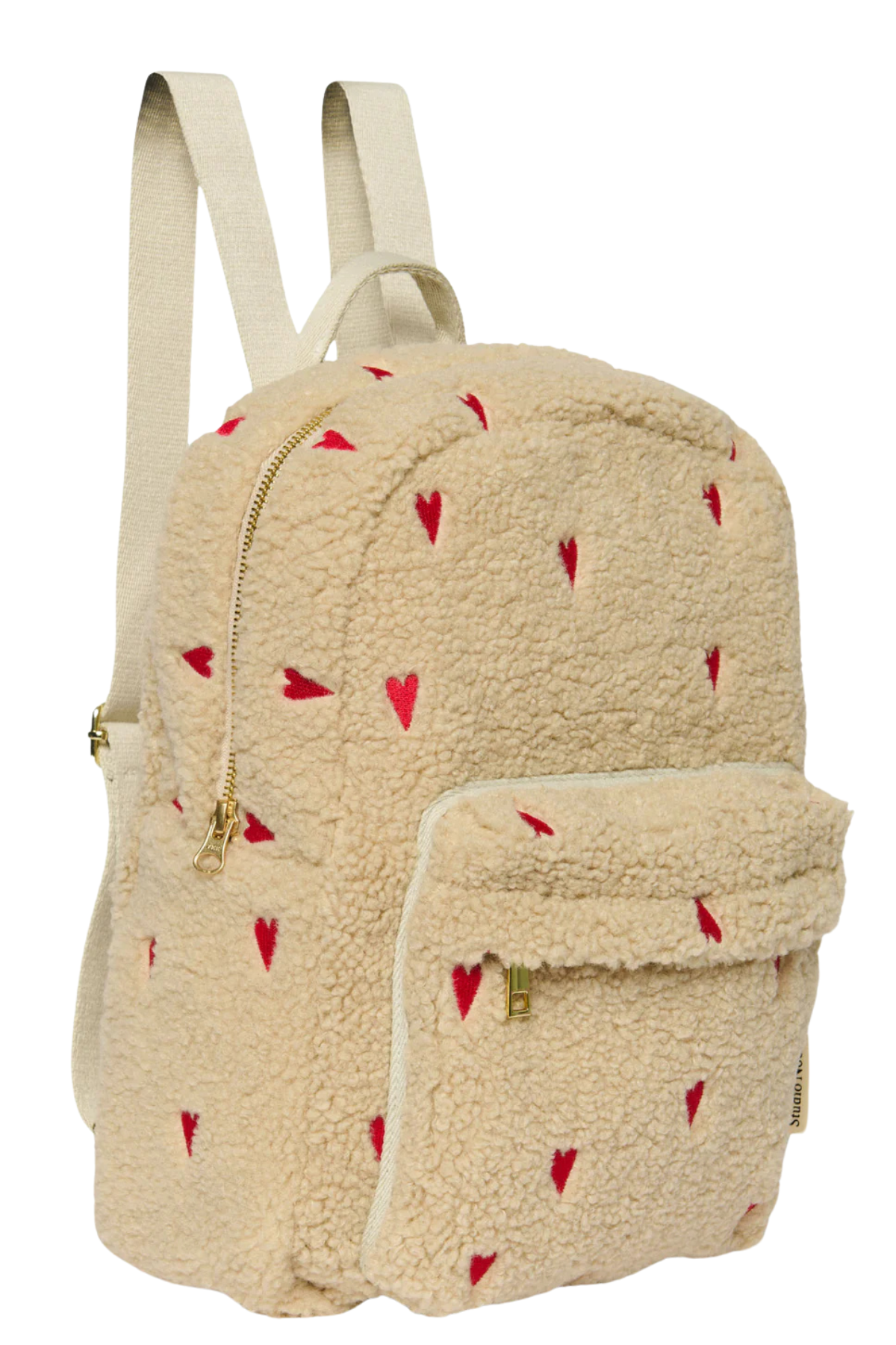 Kinderrucksack | Midi Ecru Teddy Hearts