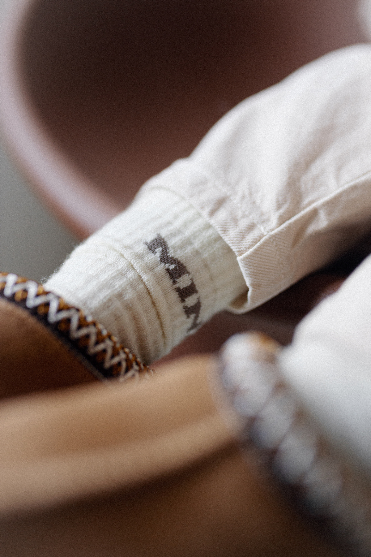 College-Wollsocken "Mini" | Taupe