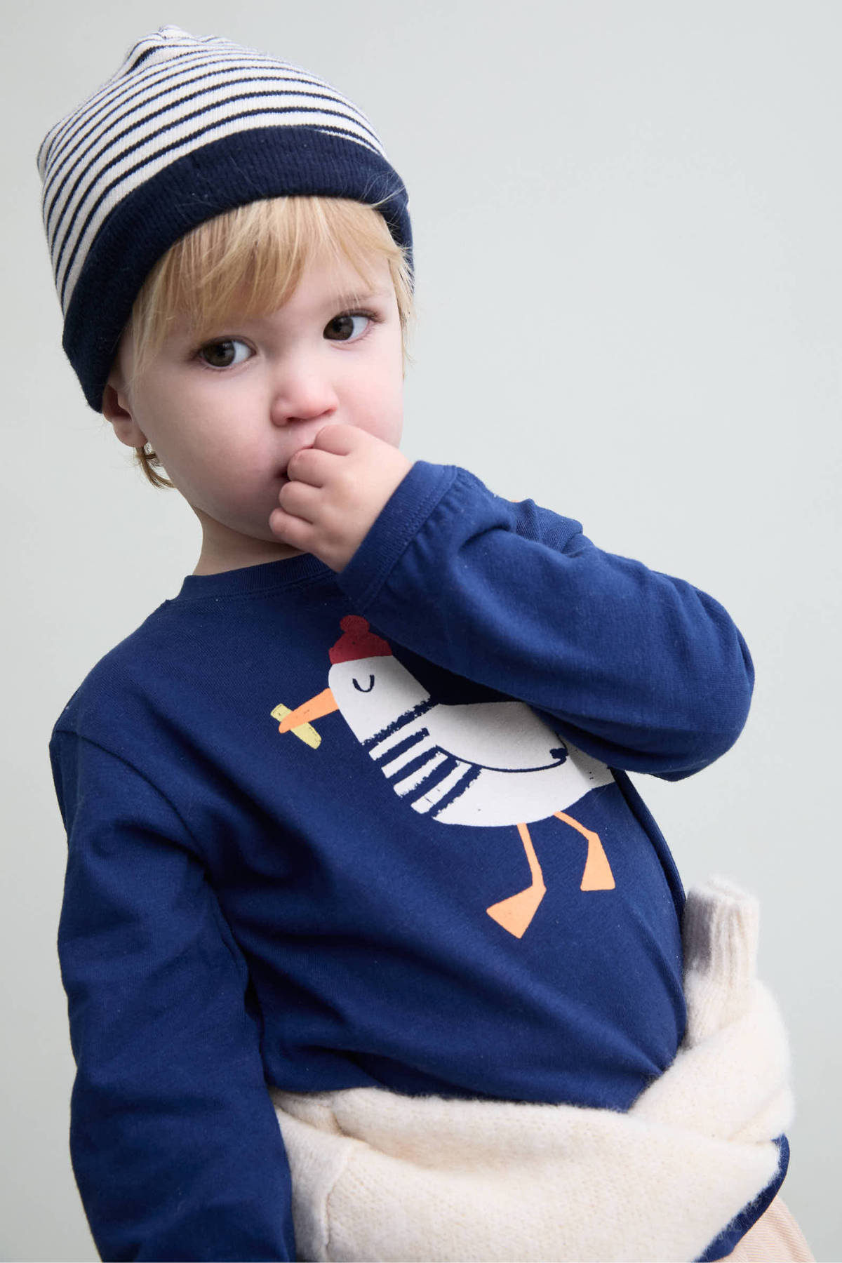 Sweater "Bird" für Babys | Marine