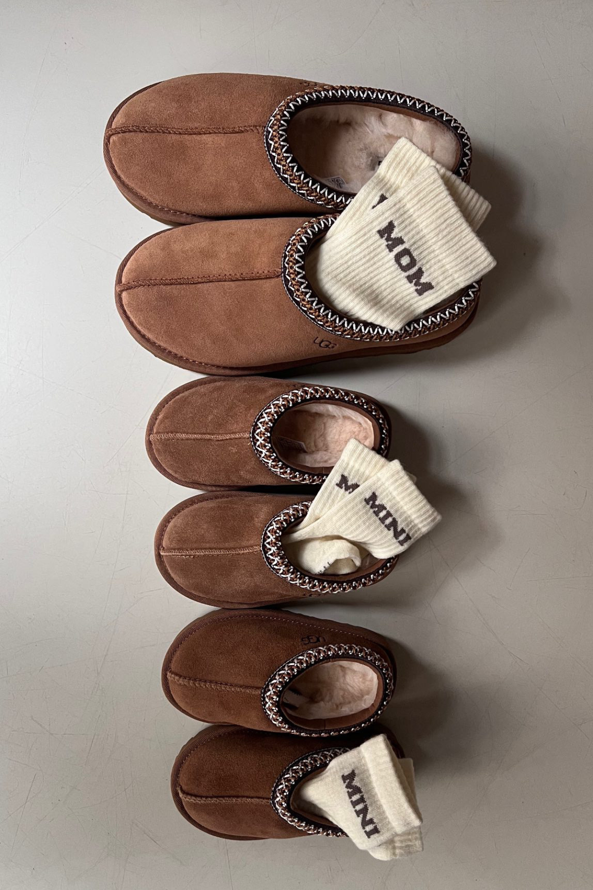 College-Wollsocken "Mini" | Taupe