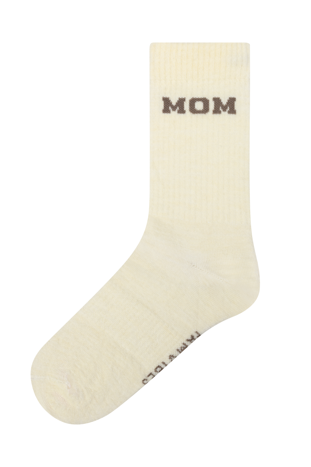 College-Wollsocken "Mom" | Taupe