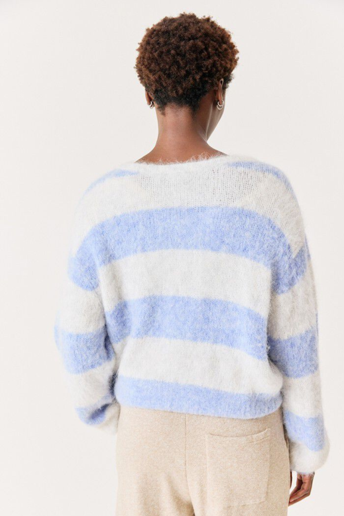 Pullover "Niby" aus Alpaka-Mix für Damen | RAYURES GIVRE