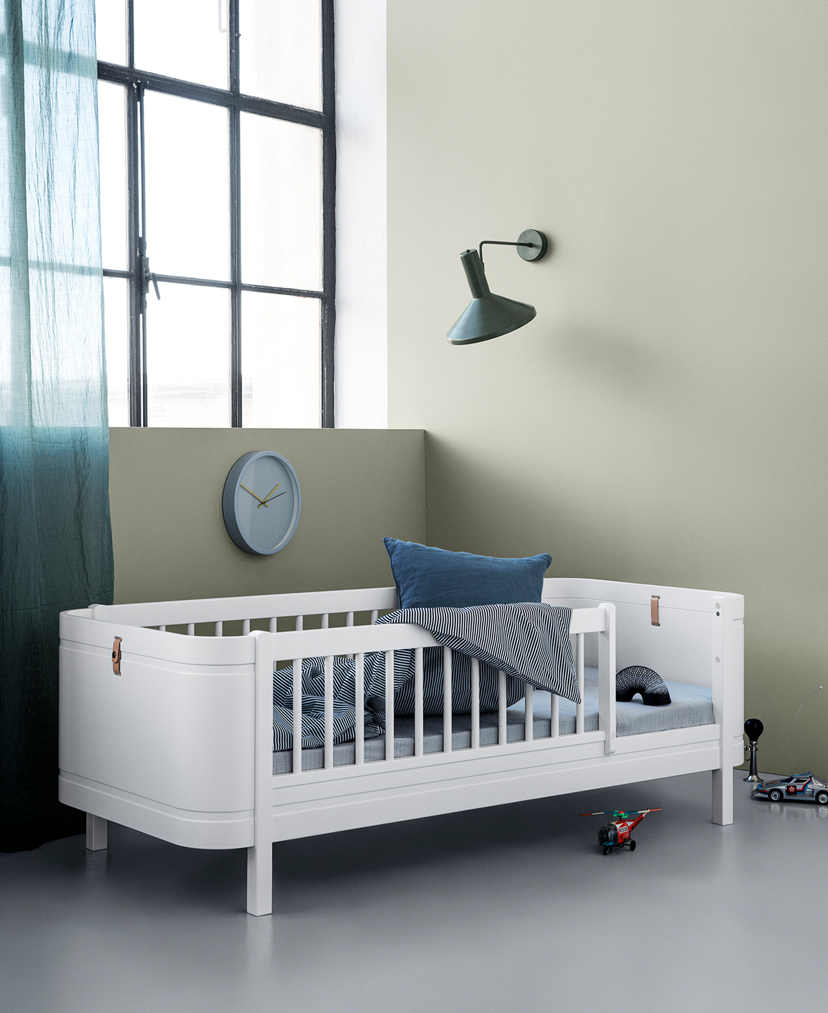 Oliver Furniture Wood Mini+ Umbauset Babybett & Juniorbett zu 2 Juniorbetten, Weiß – Mini+ Juniorbett