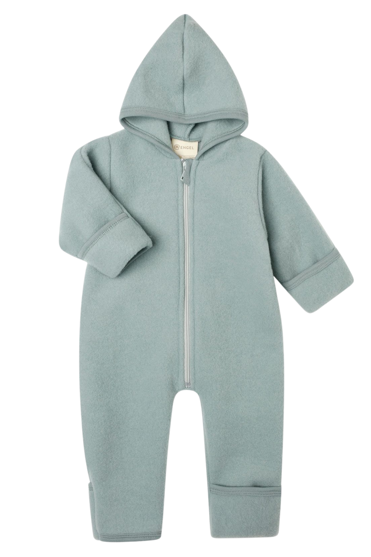 Wollfleece Kapuzenoverall mit Reißverschluss | verschiedene Farben