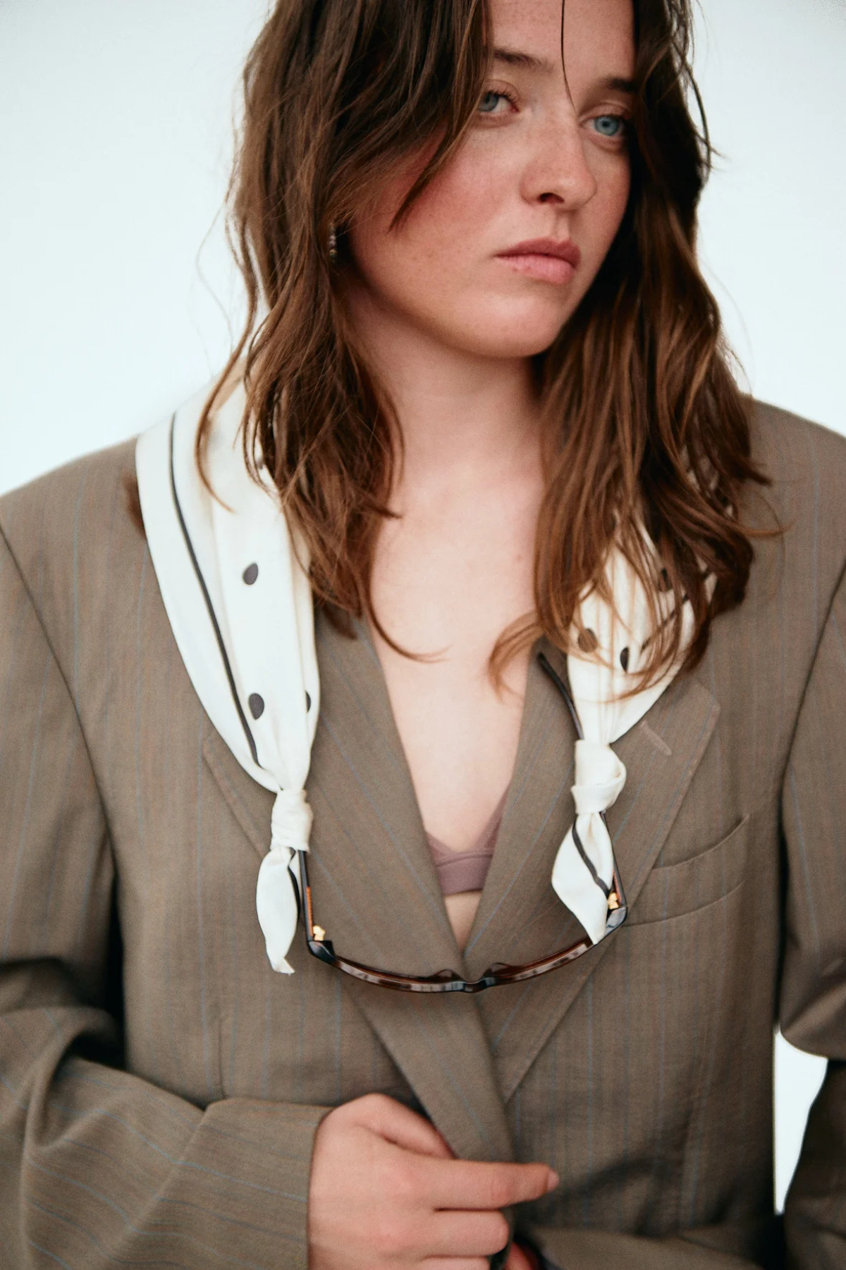 Halstuch aus Seide "Paloma" | Cream