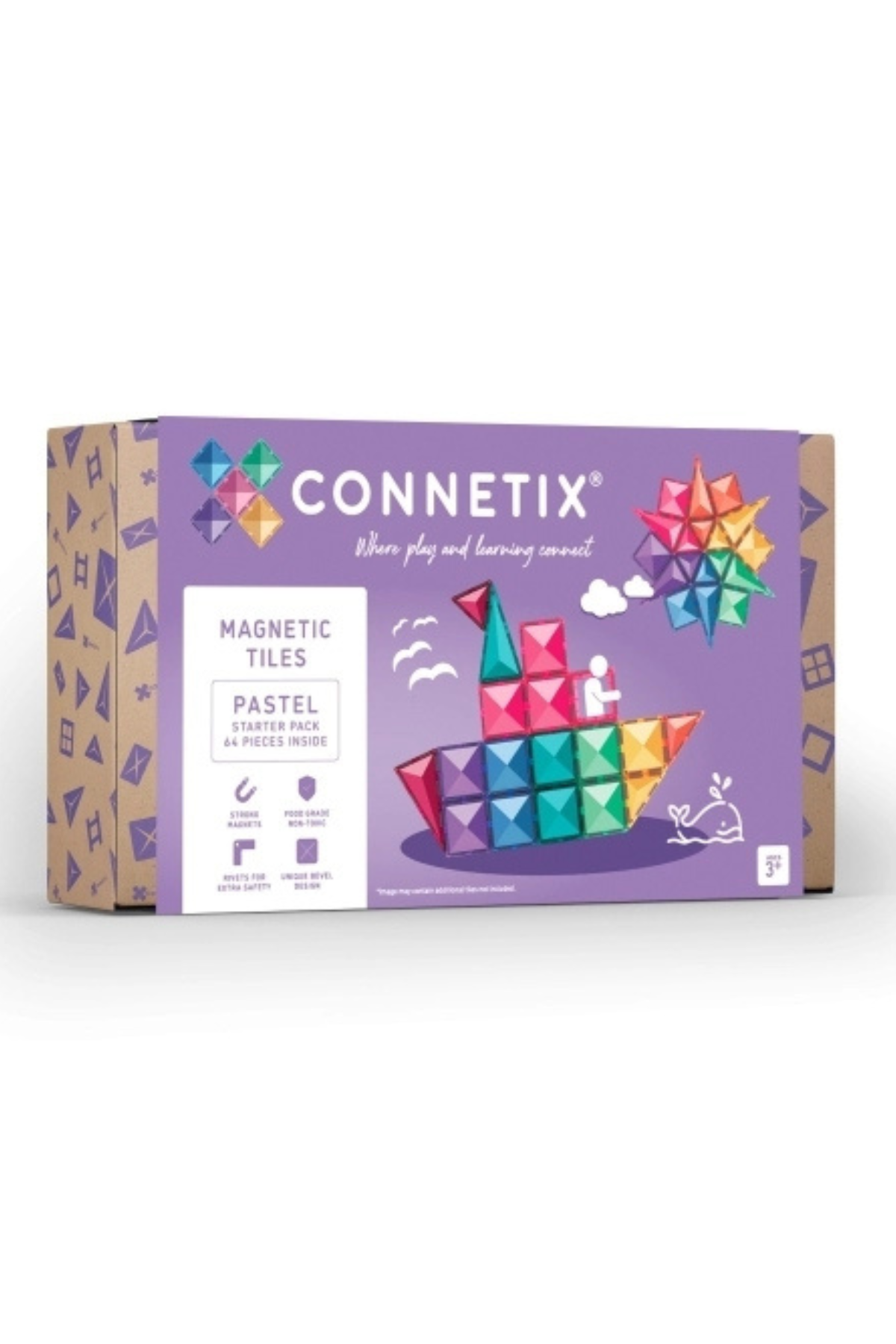 Magnetbausteine "Pastel Starter Pack" 64 Teile