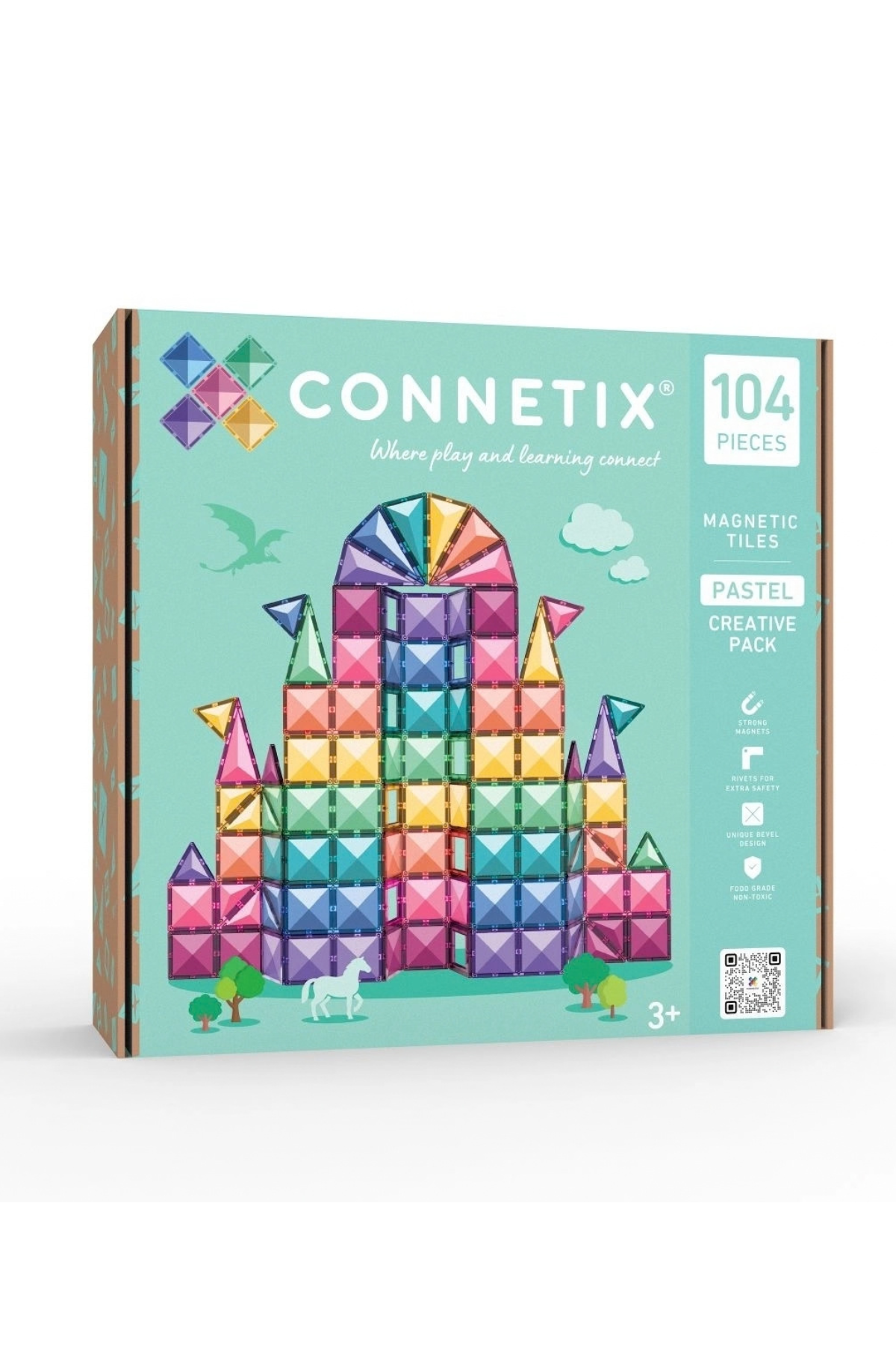 Magnetbausteine "Pastel Creative Pack" 104 Teile