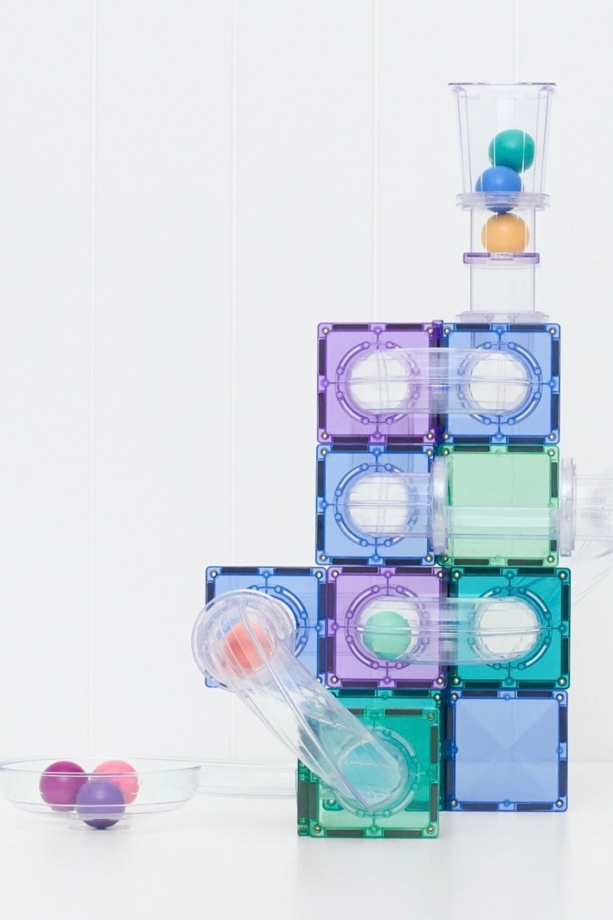 Magnetbausteine "Pastel Ball Run Pack" 114 Teile