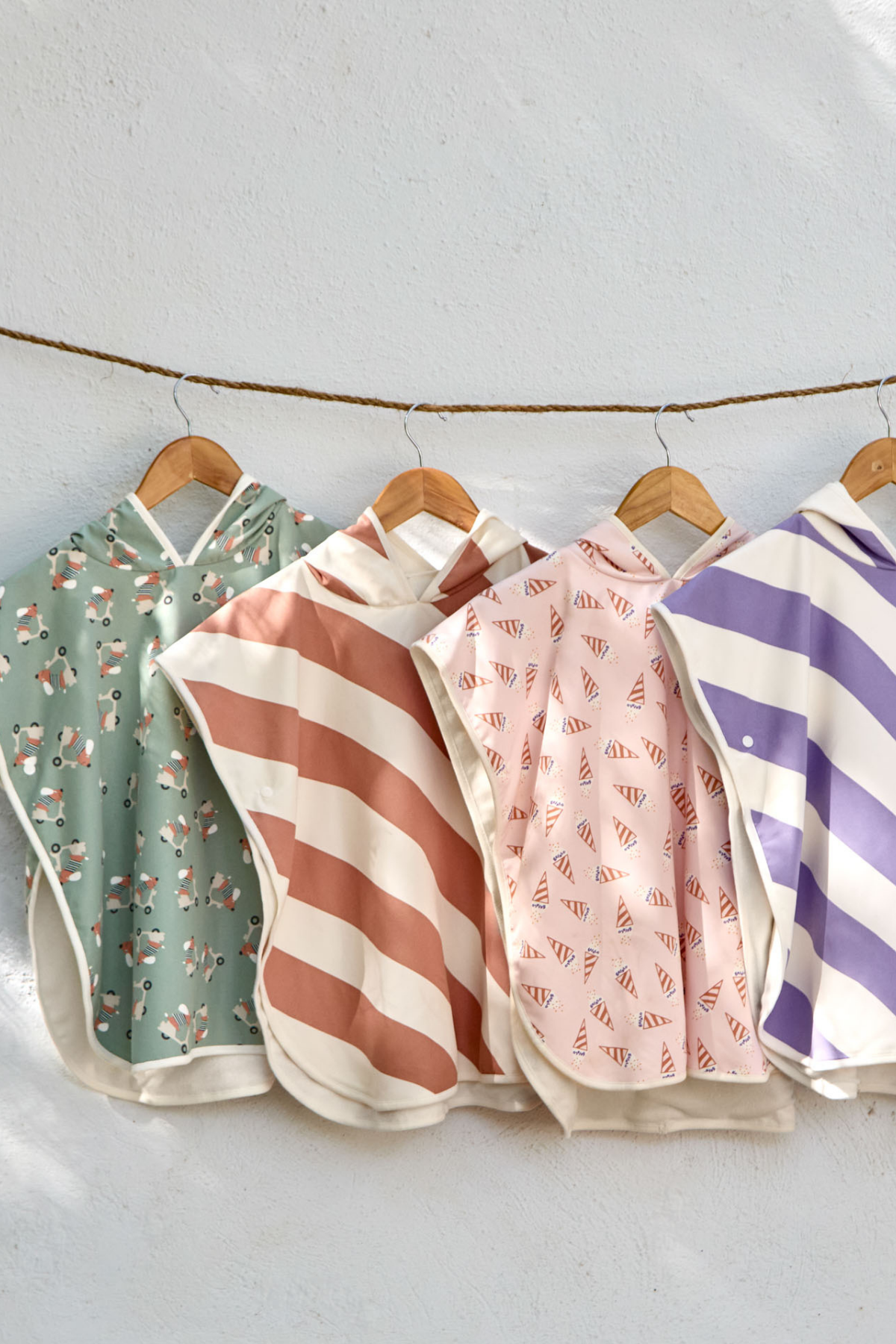 Surfponcho "Ice Cream" mit UV-Schutz 80 | Pale Pink