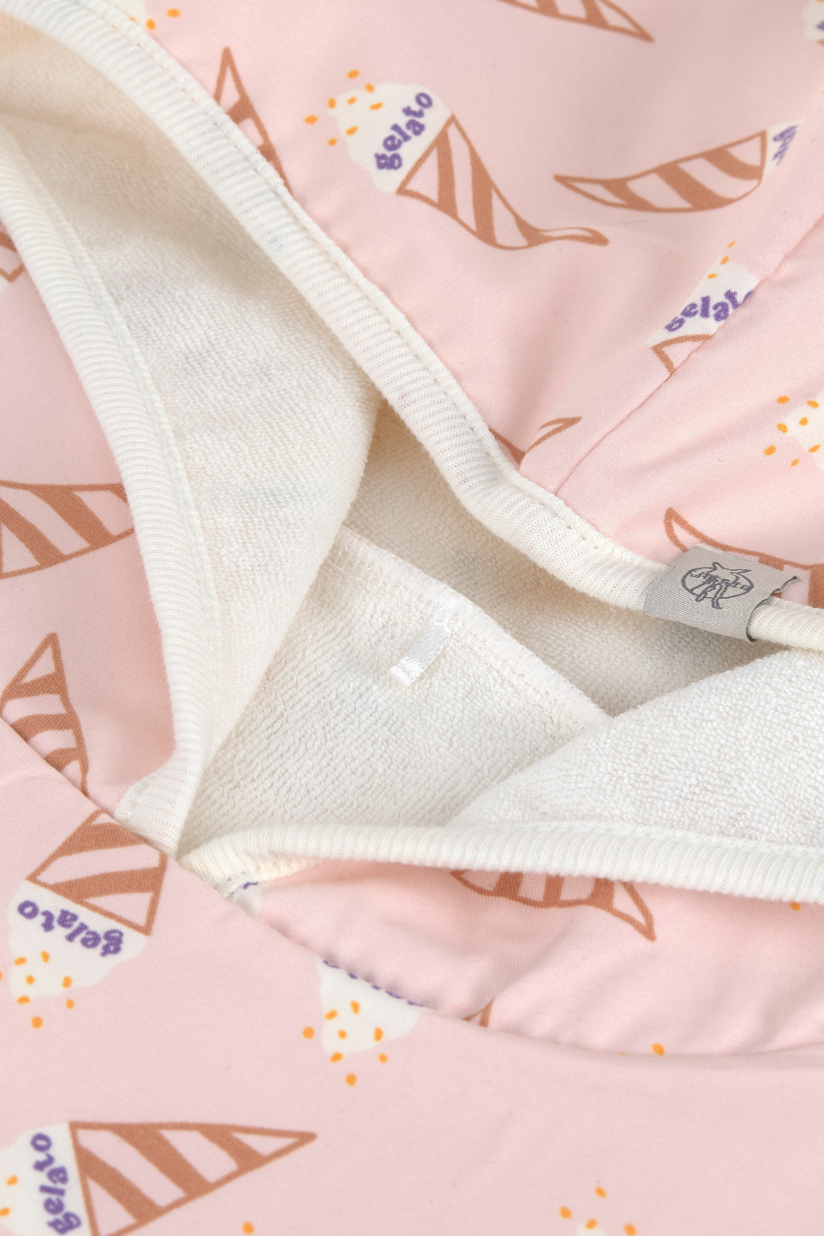 Surfponcho "Ice Cream" mit UV-Schutz 80 | Pale Pink