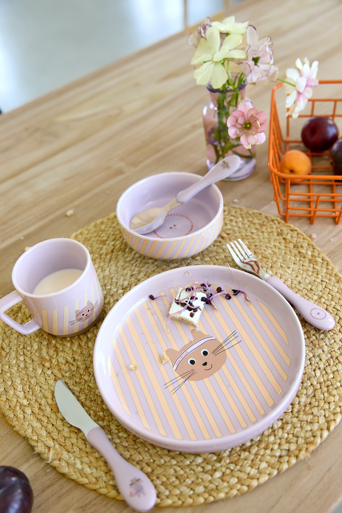 Porzellan Geschirrset "Tiny Team" | Cat