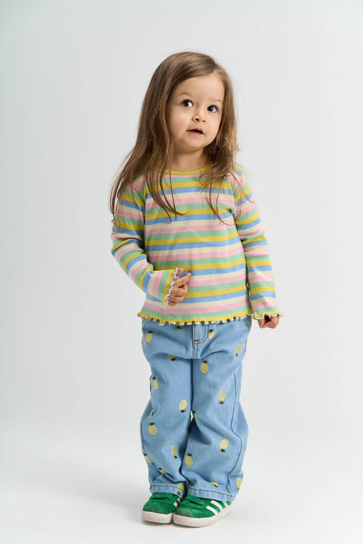 Ripp-Langarmshirt "Sofia" | Multi Striped