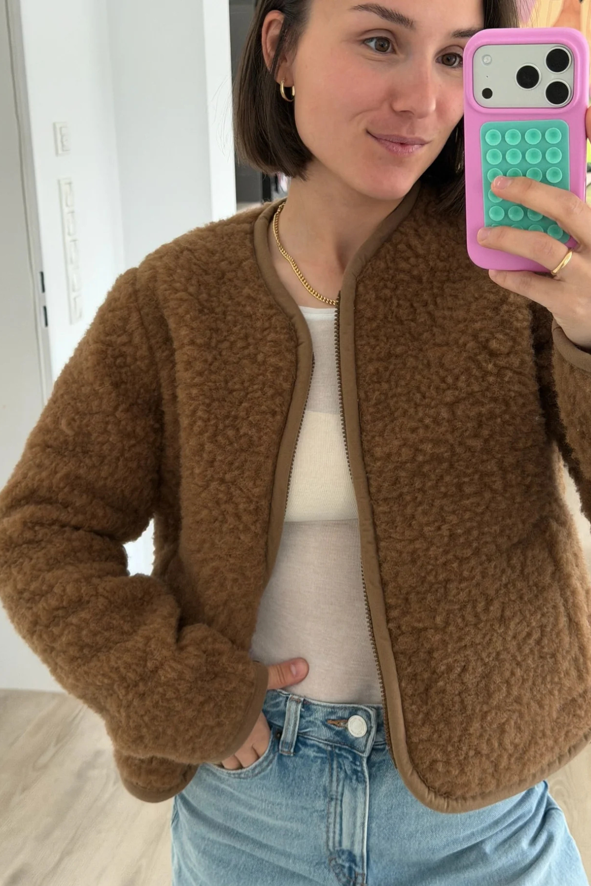 Wolljacke "Romi" für Erwachsene | Braun