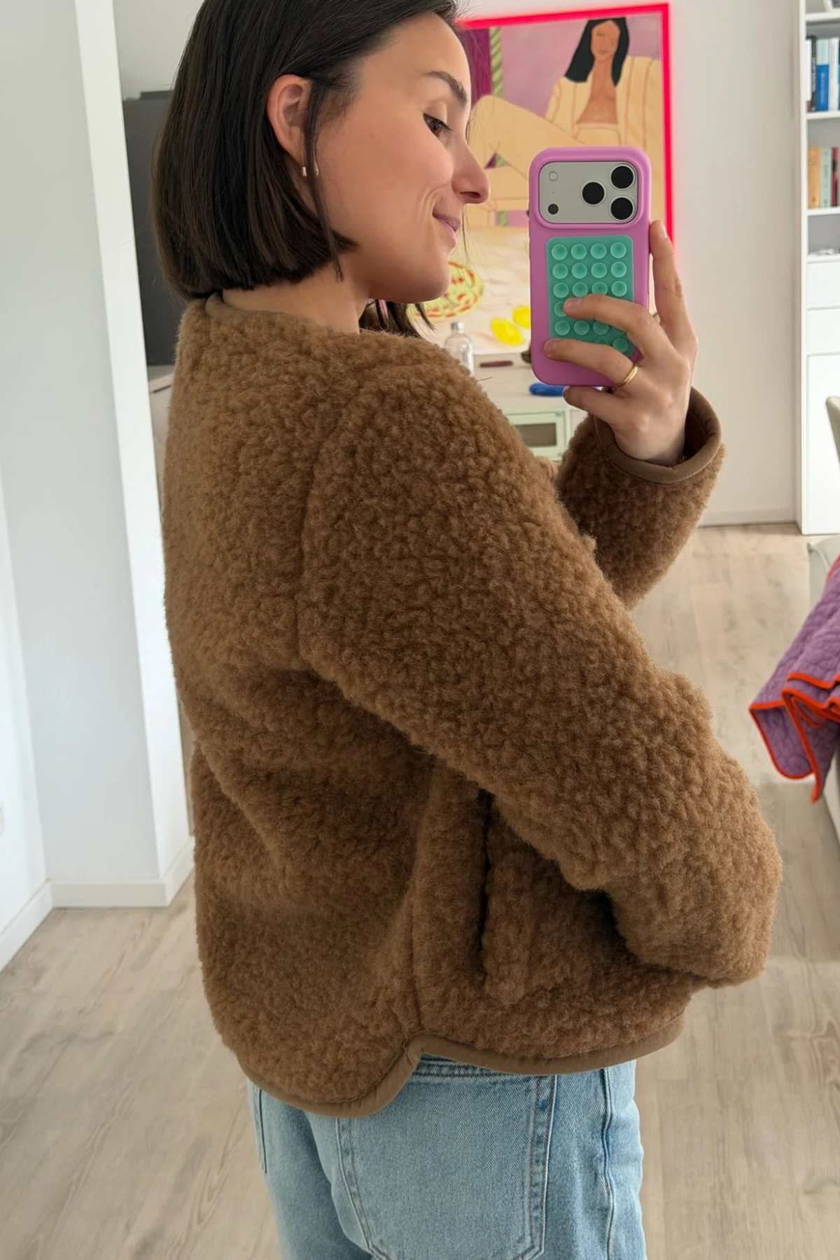 Wolljacke "Romi" für Erwachsene | Braun