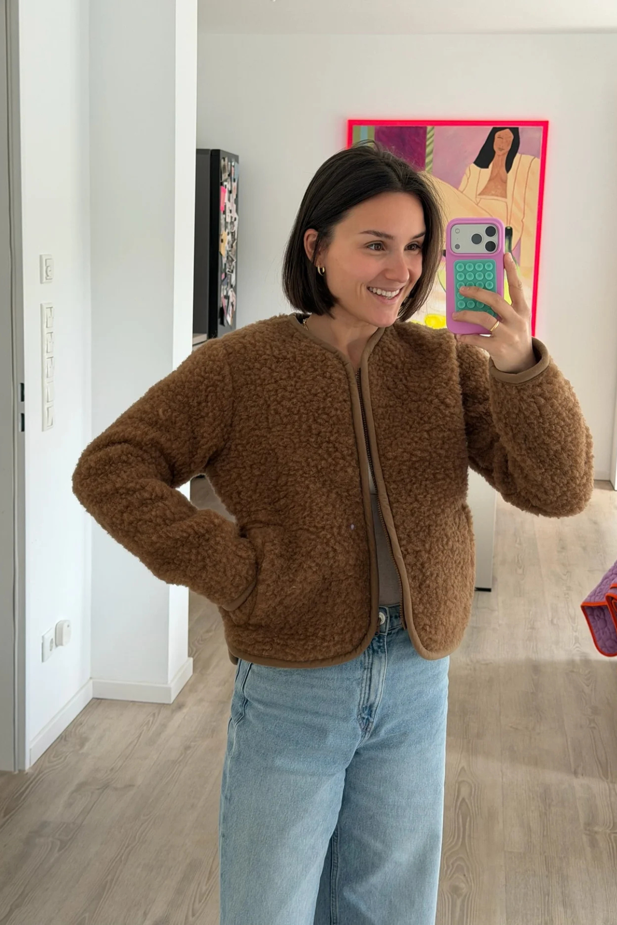 Wolljacke "Romi" für Erwachsene | Braun