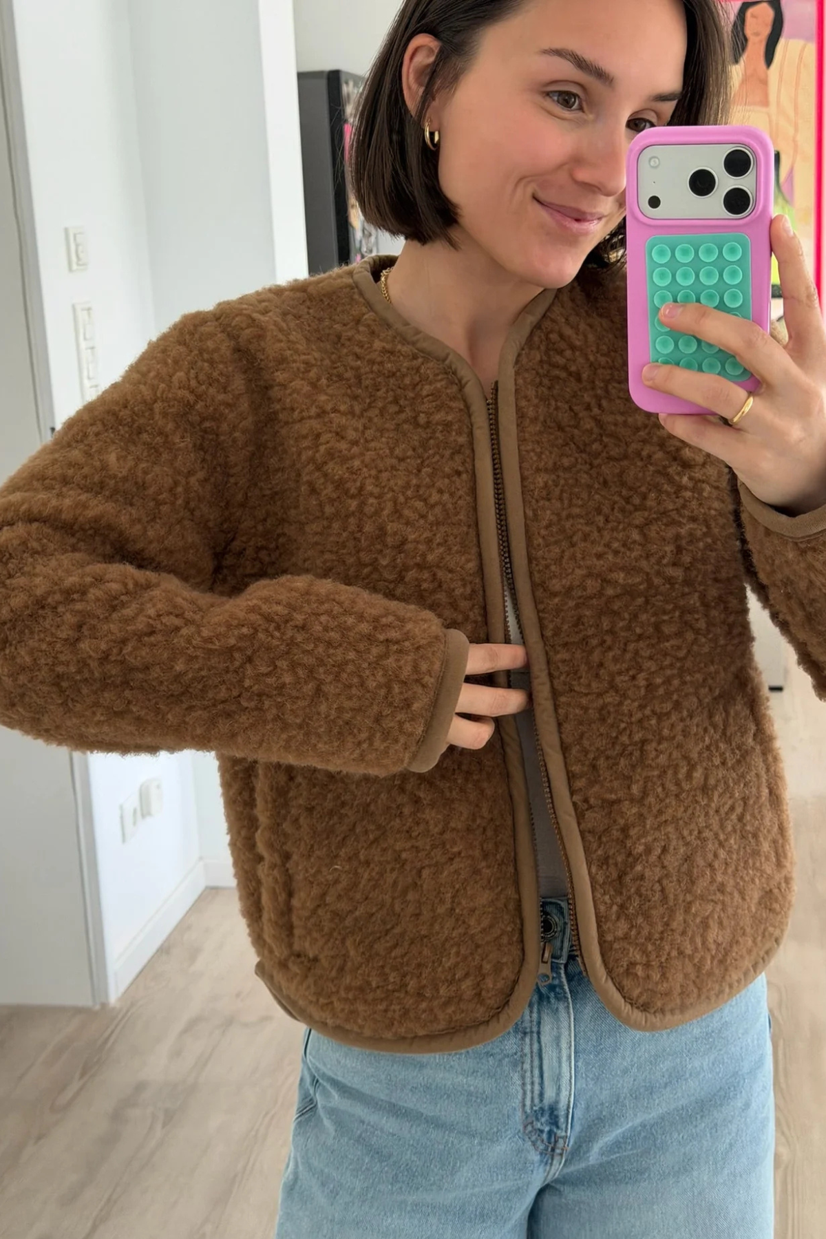 Wolljacke "Romi" für Erwachsene | Braun