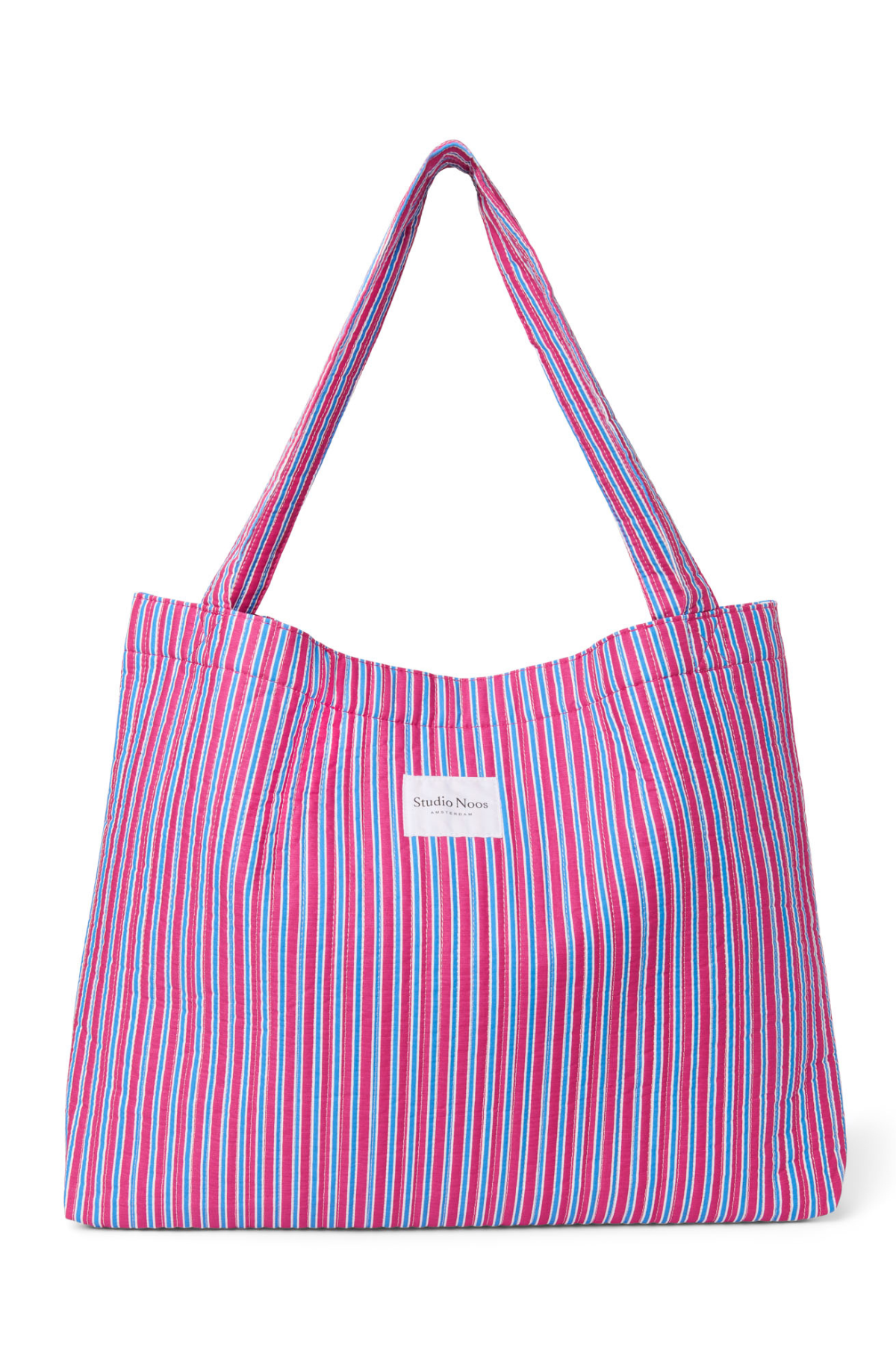 Mom Bag | Raspberry Poplin Stripe