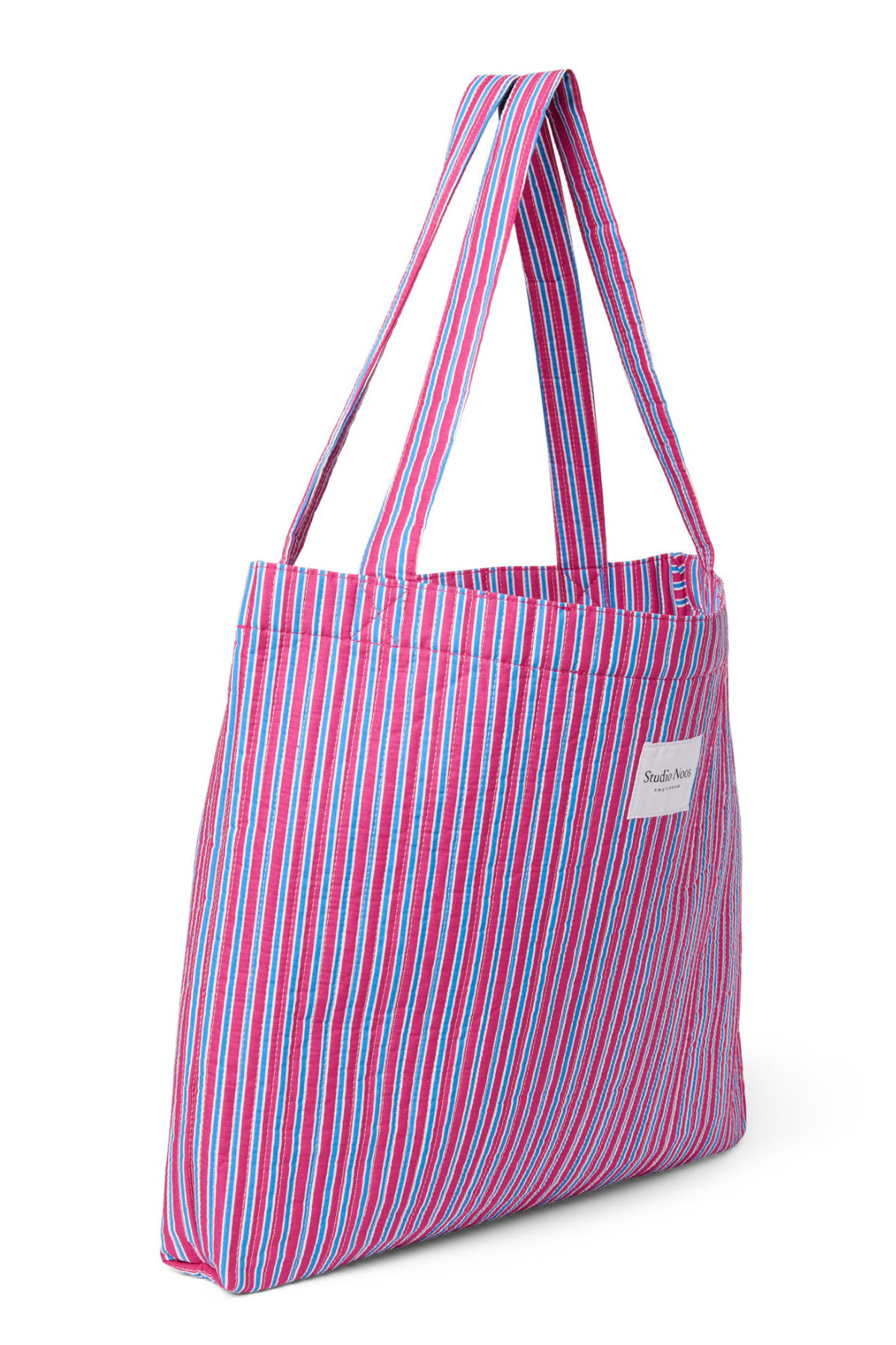 Mom Bag | Raspberry Poplin Stripe