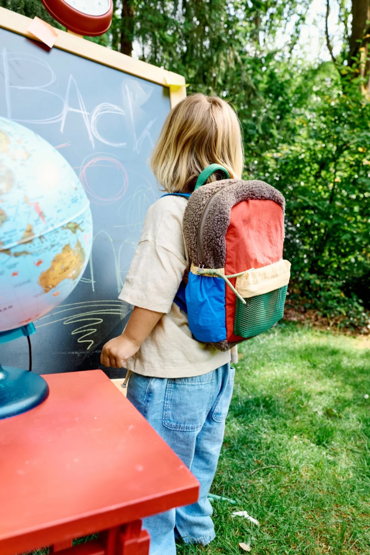 Kinderrucksack "Patchwork Midi" | Fiery Red