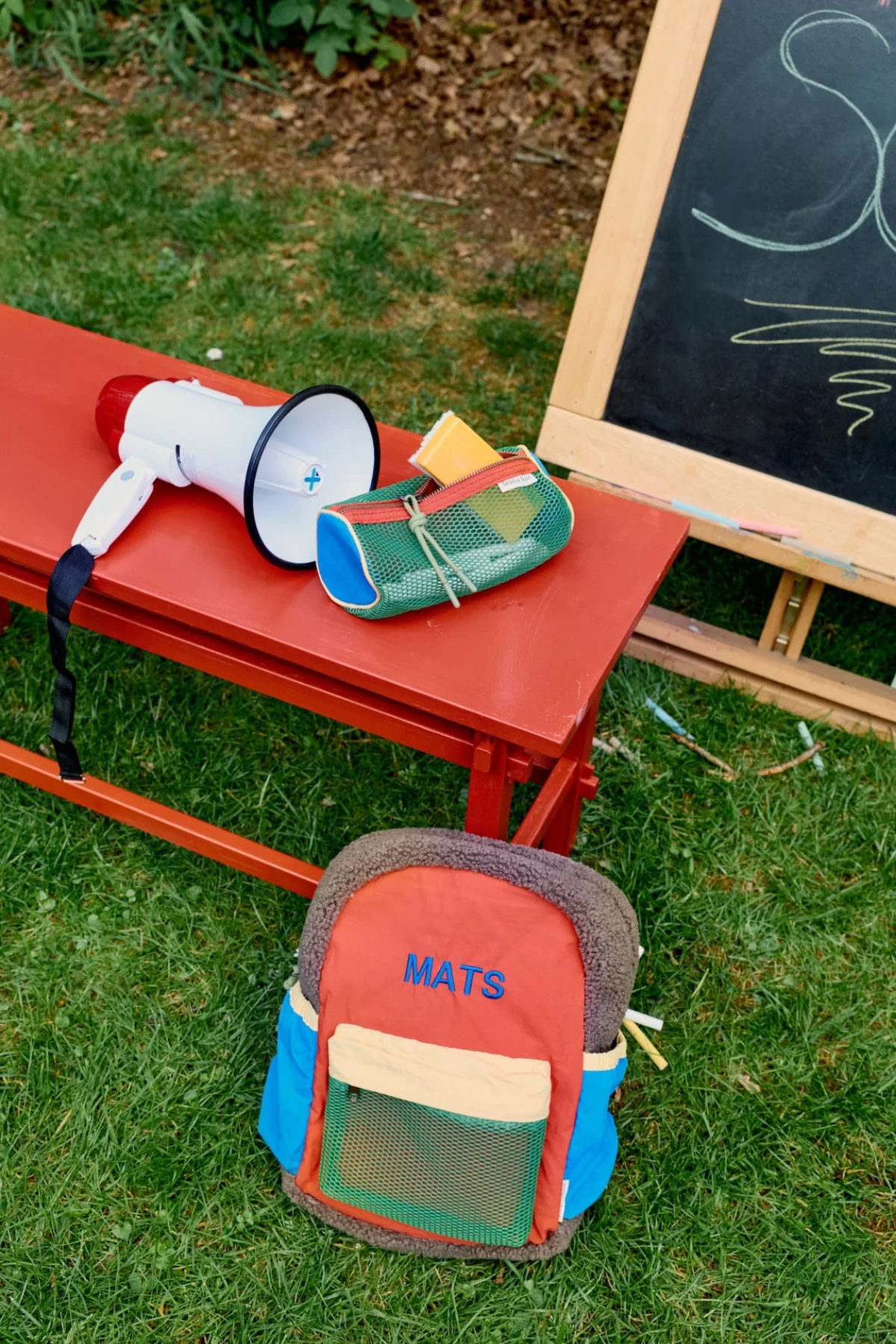 Kinderrucksack "Patchwork Midi" | Fiery Red