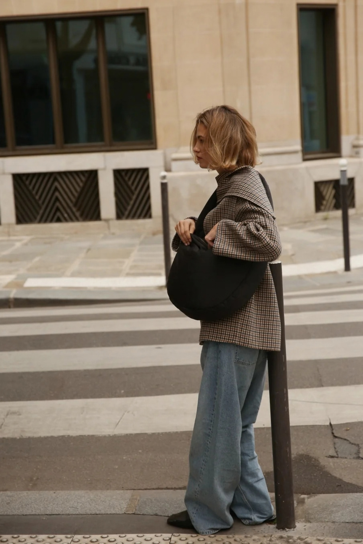 Mom Umhängetasche "Puffy Cross Body Bag" | Black