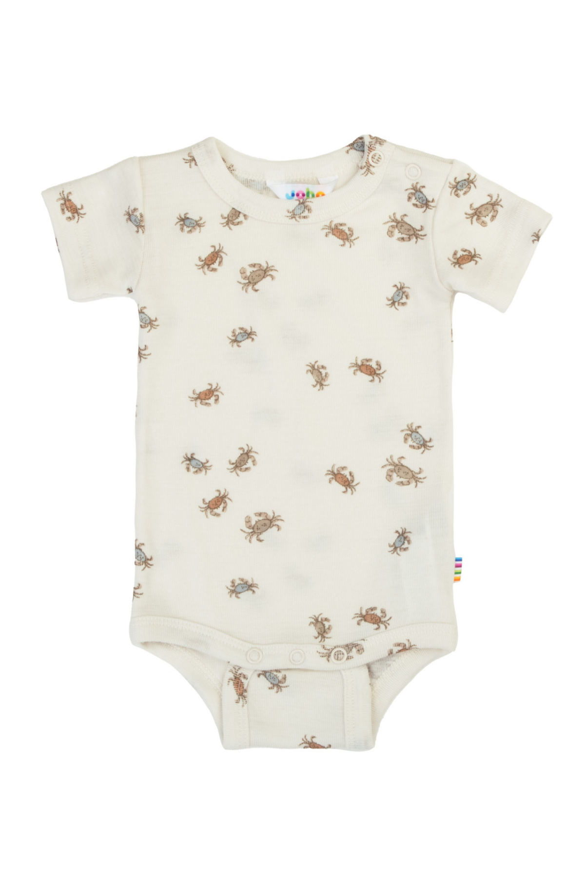 Kurzarmbody aus Merinowolle/Seide | Off White